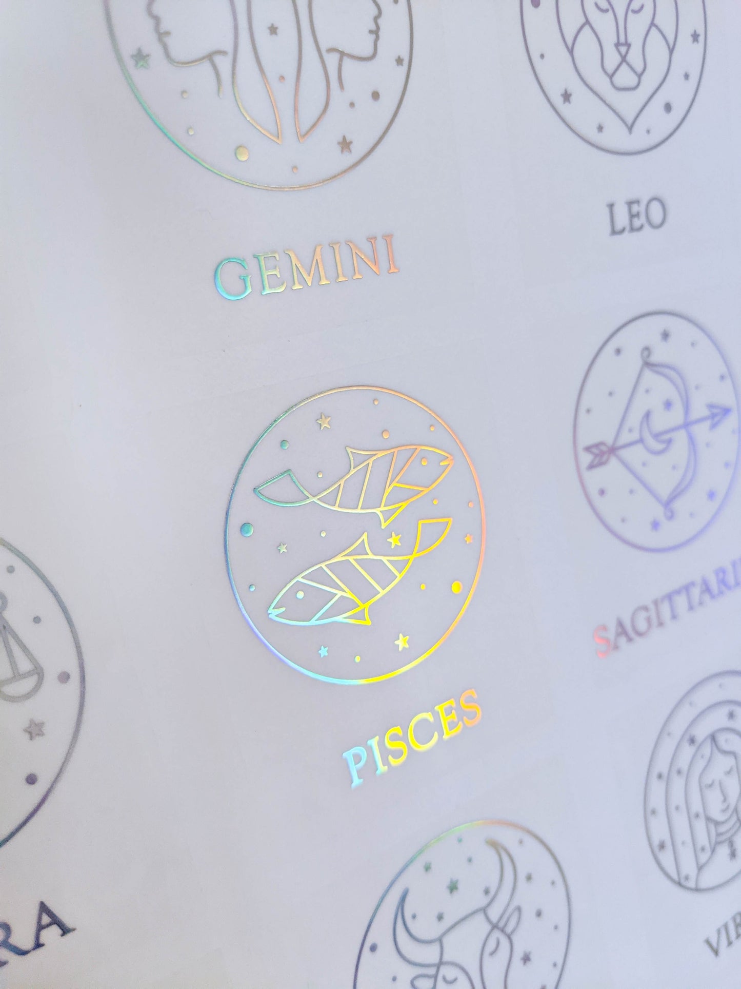 E&L Designs Astrology Sign Candle Stickers