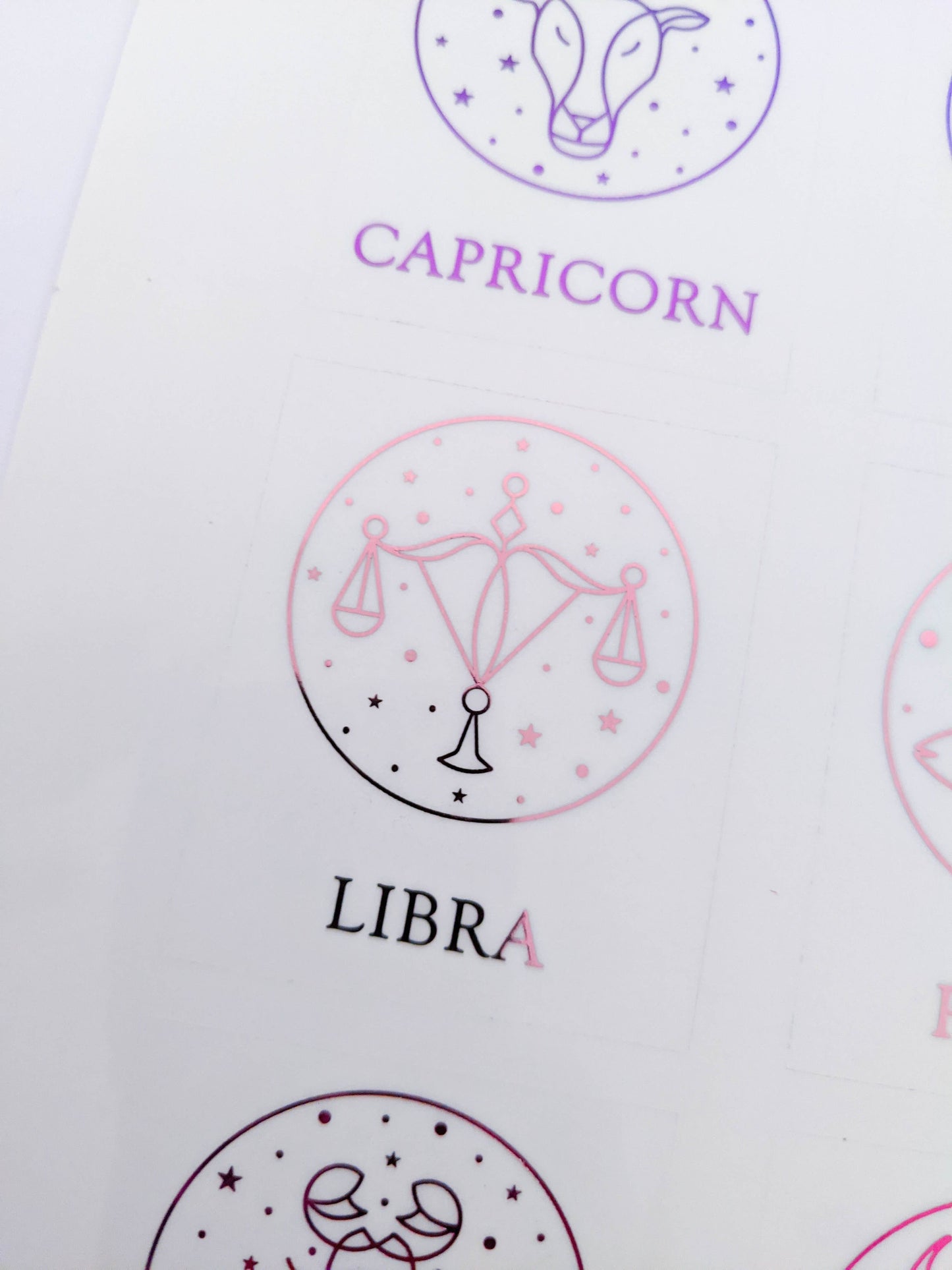 E&L Designs Astrology Sign Candle Stickers