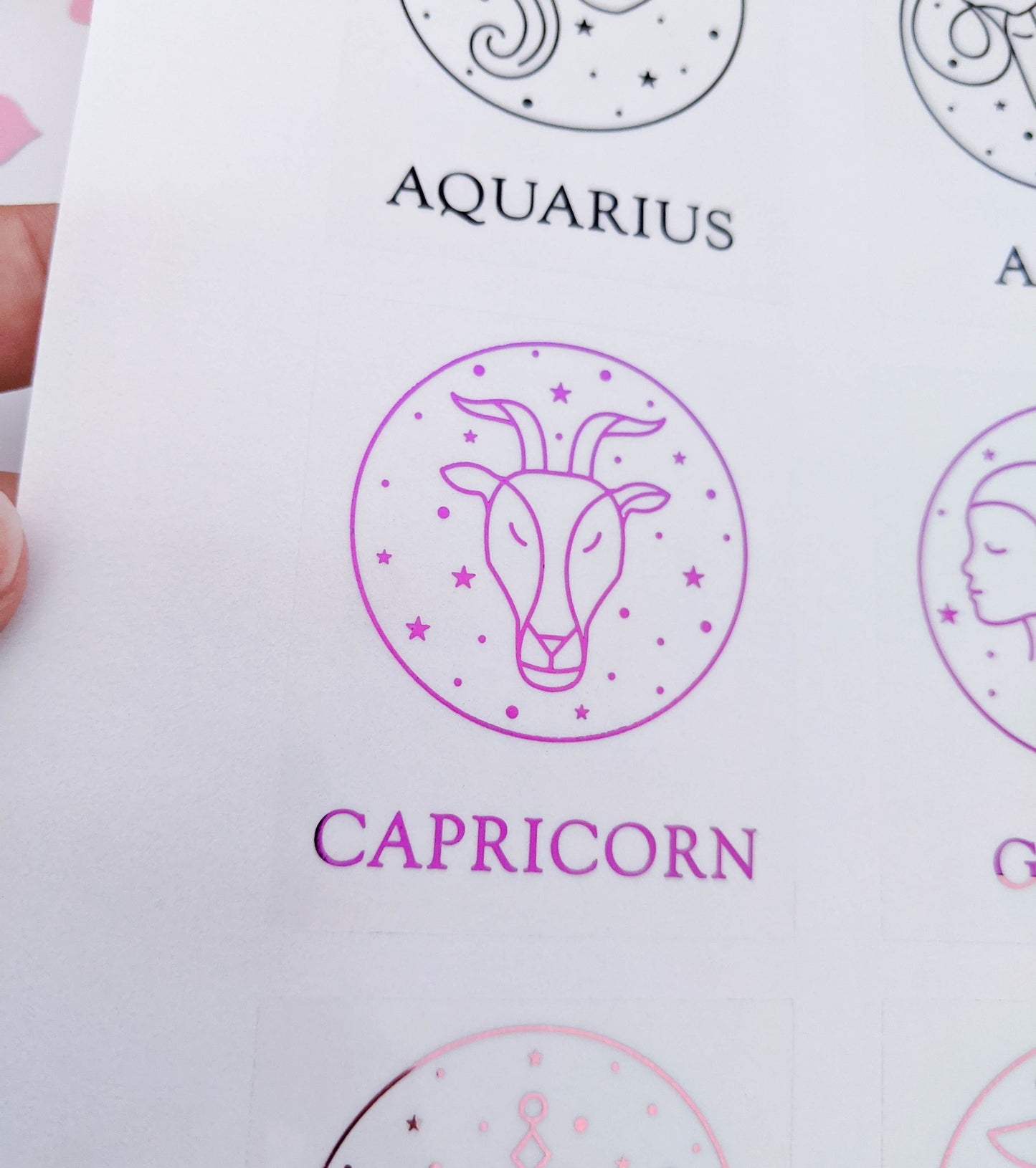 E&L Designs Astrology Sign Candle Stickers