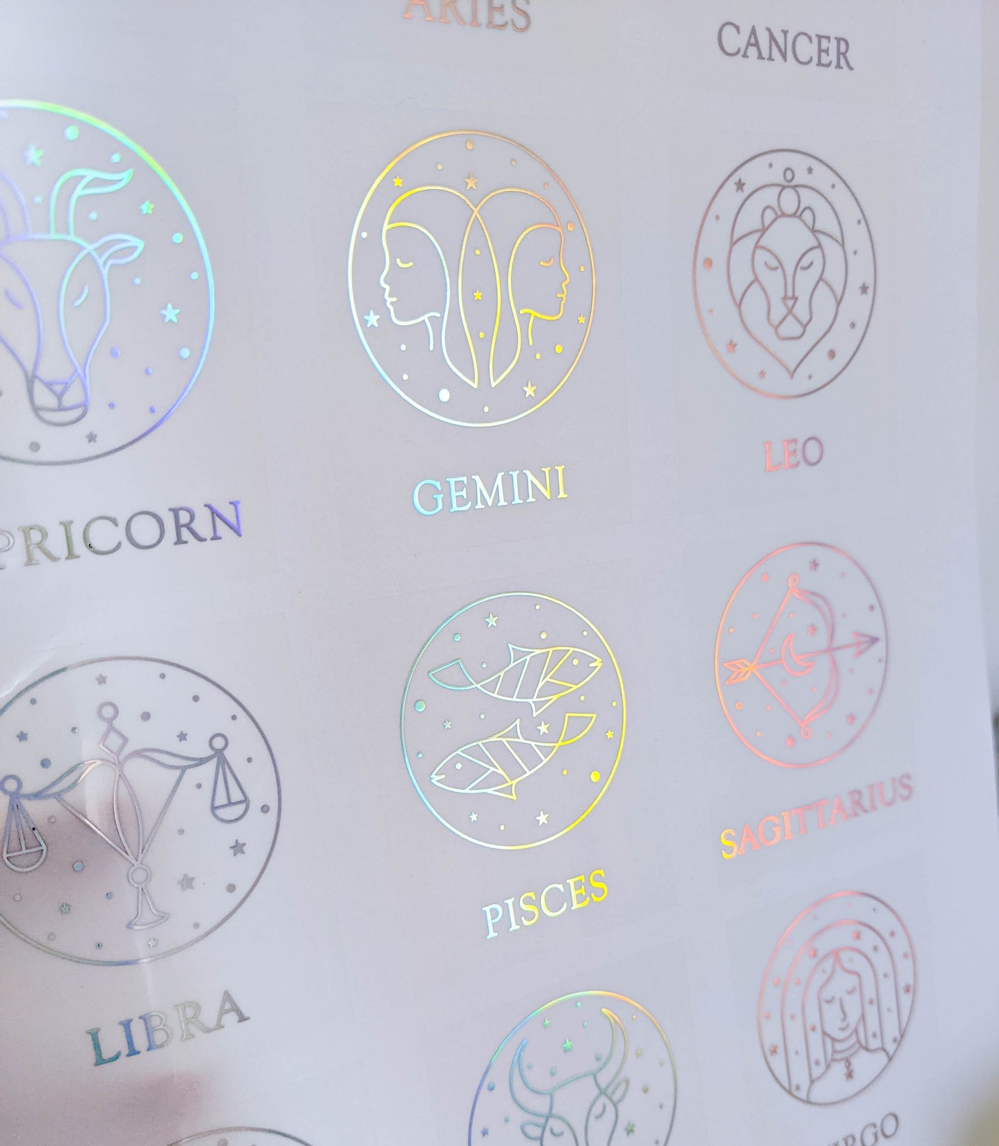 E&L Designs Astrology Sign Candle Stickers