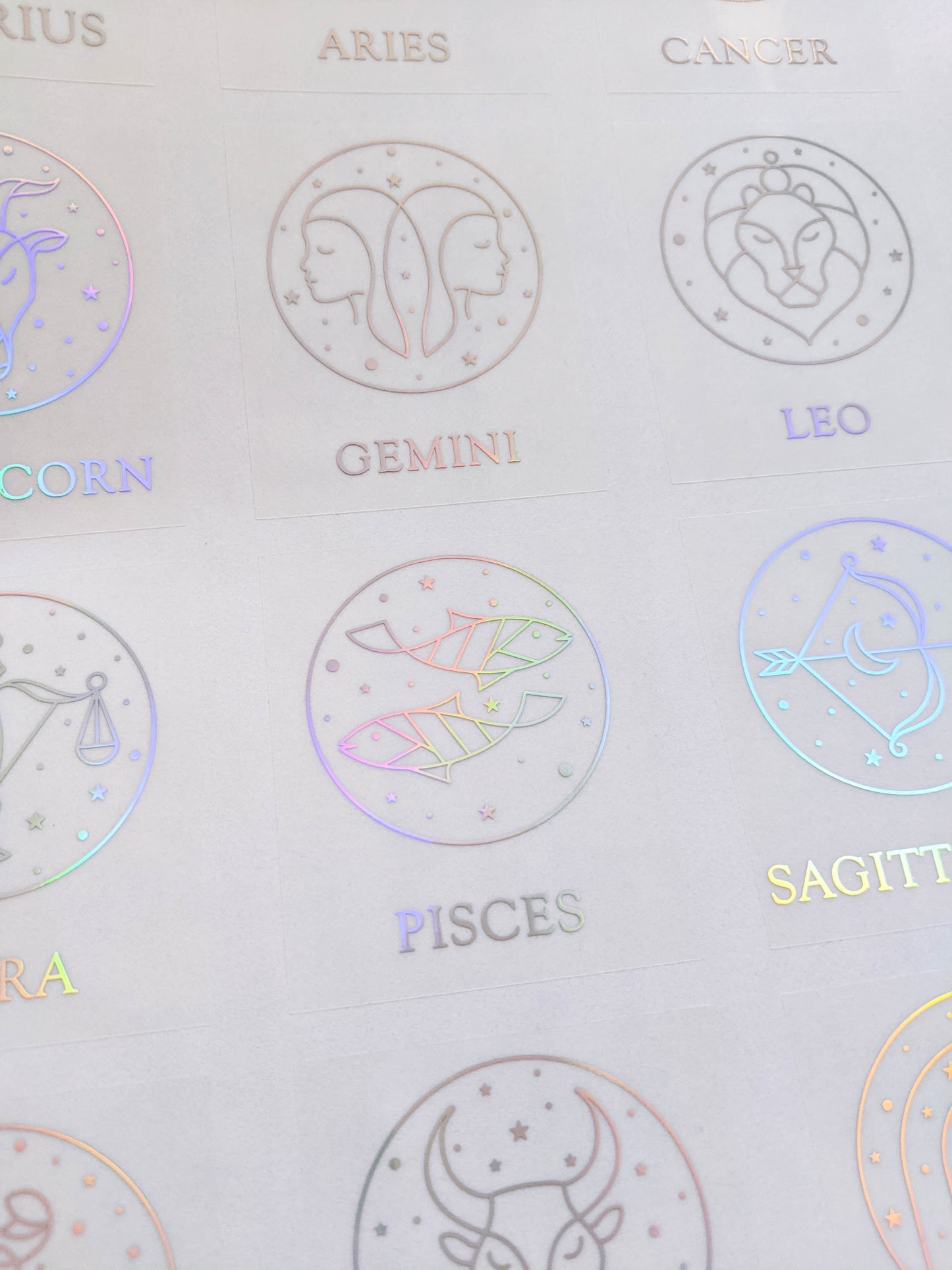 E&L Designs Astrology Sign Candle Stickers