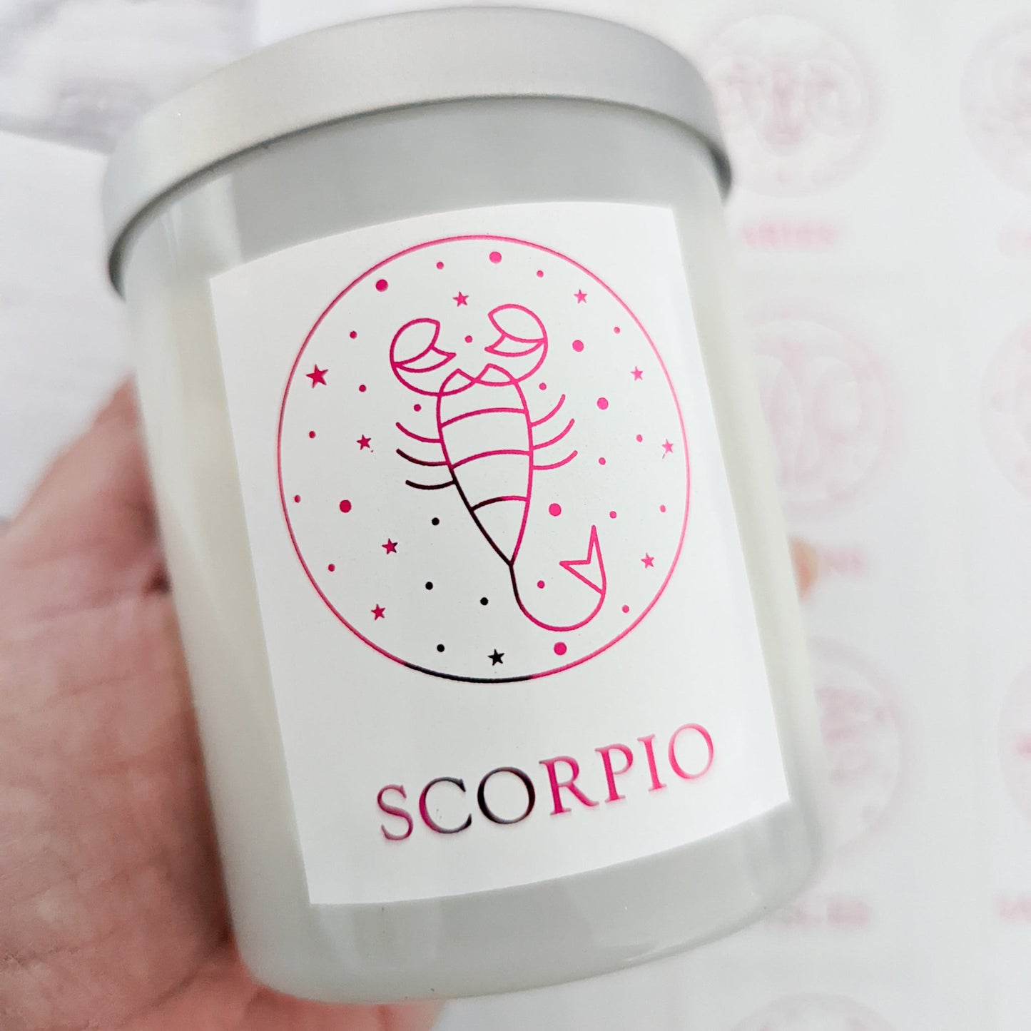 E&L Designs Astrology Sign Candle Stickers