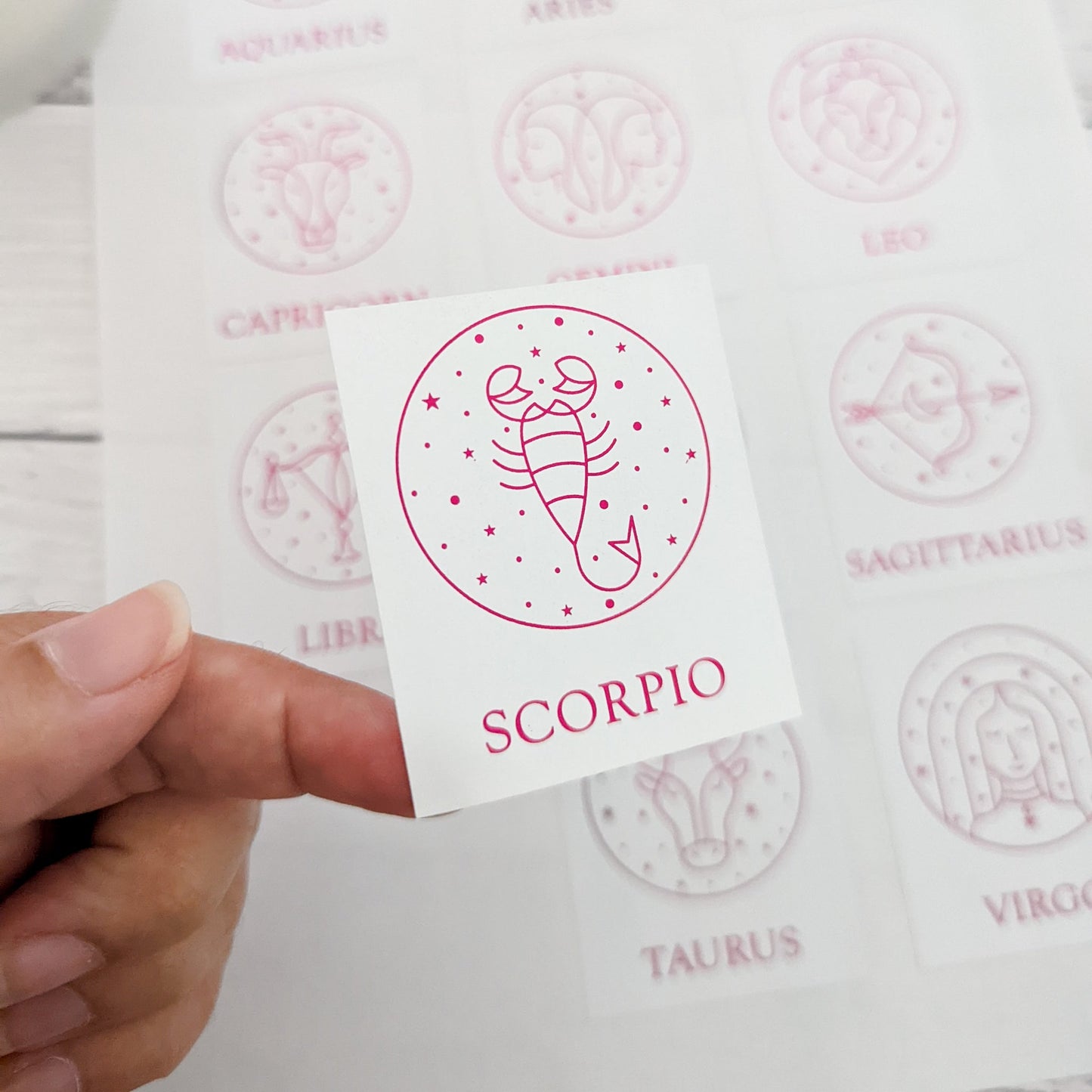 E&L Designs Astrology Sign Candle Stickers