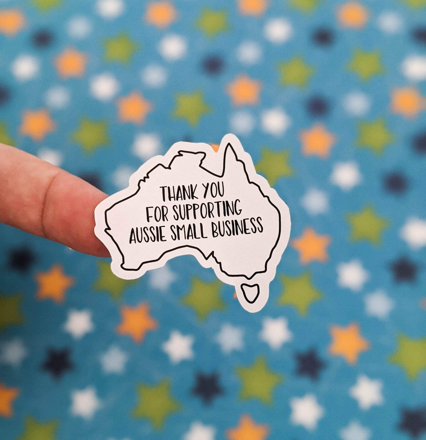 E&L Designs Aussie Business Stickers, Australia Shaped