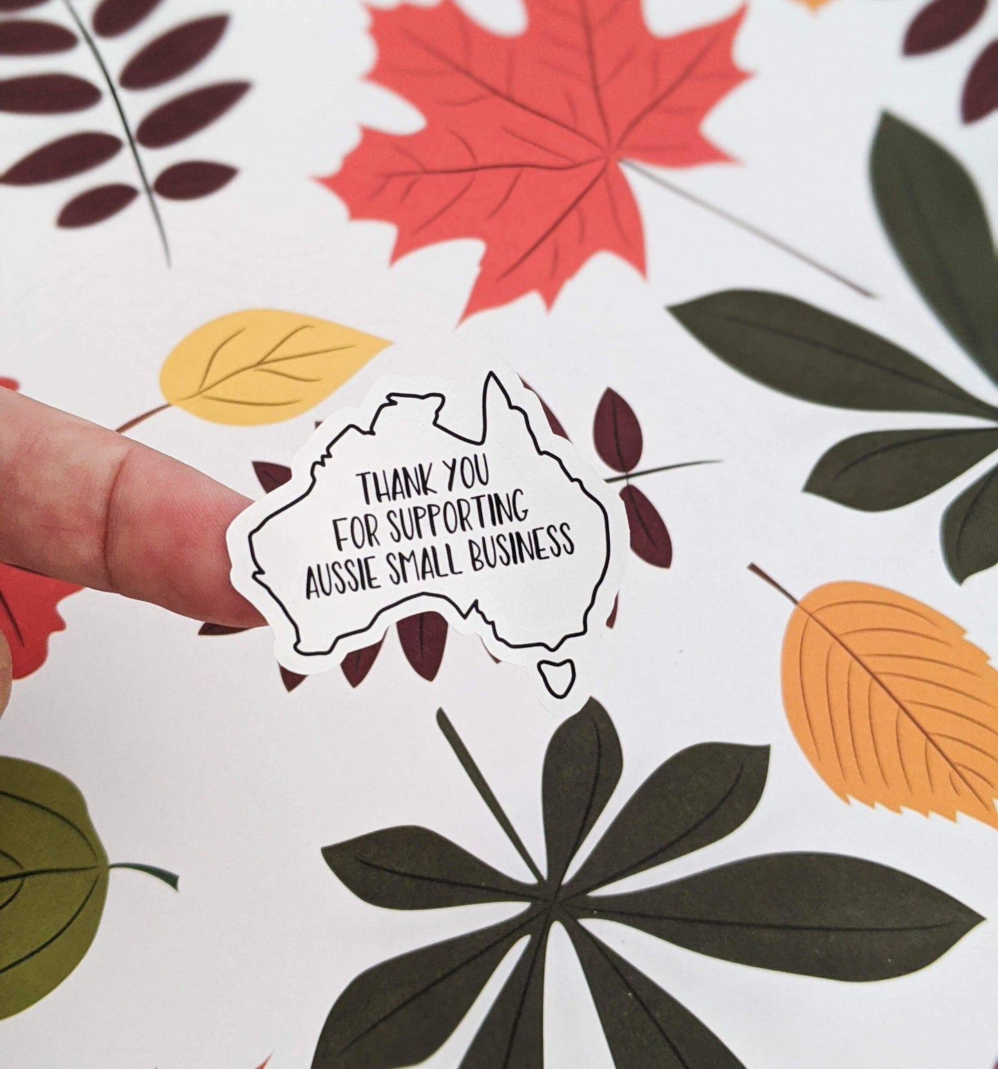 E&L Designs Aussie Business Stickers, Australia Shaped