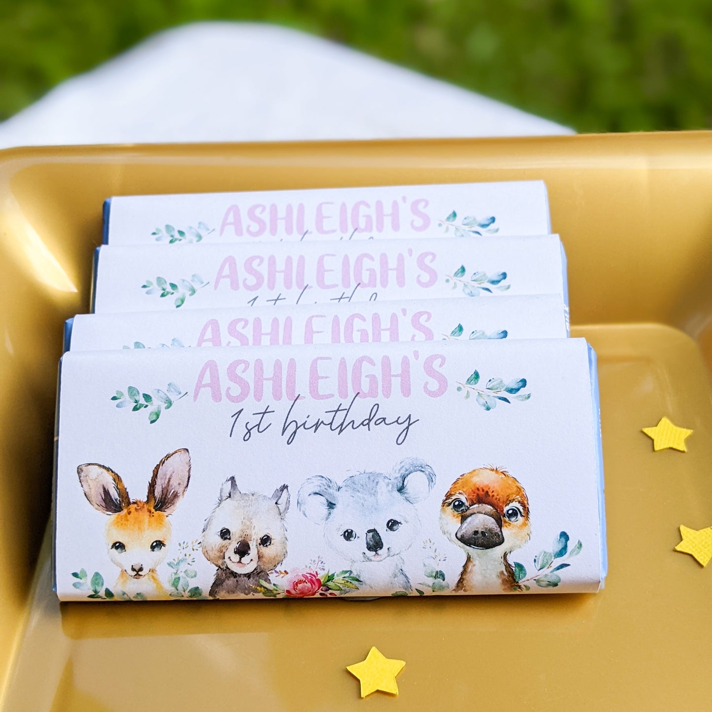 E&L Designs Australian Animals Chocolate Wrappers, Set of 10