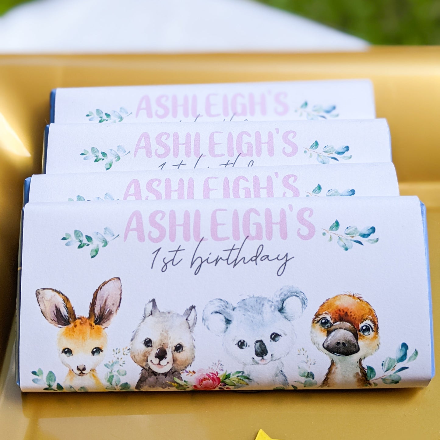 E&L Designs Australian Animals Chocolate Wrappers, Set of 10
