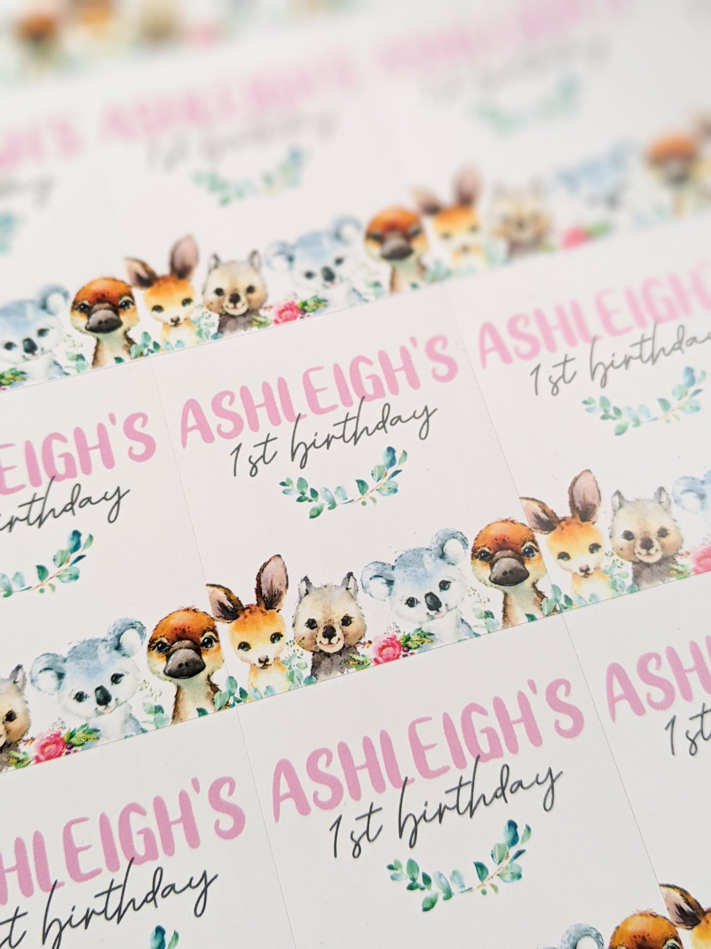 E&L Designs Australian Animals Pop Top Labels