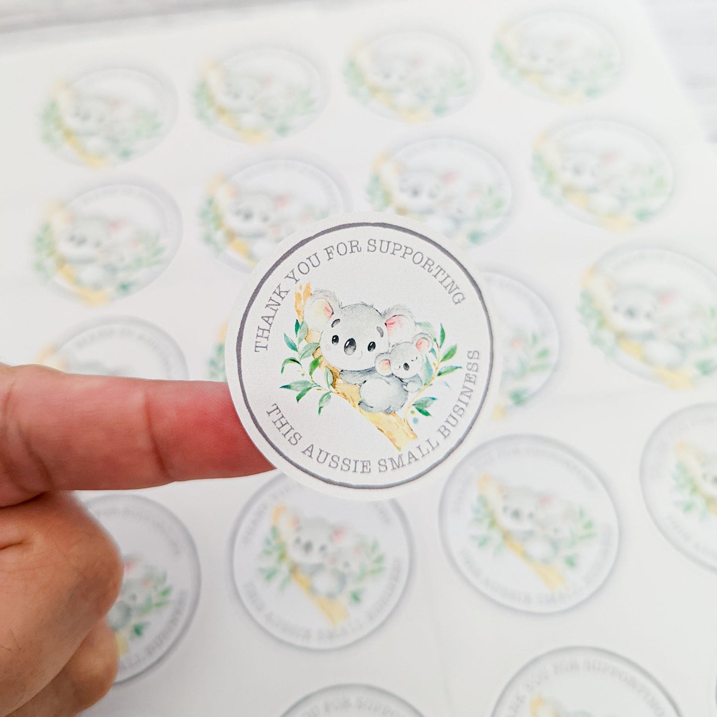 E&L Designs Australian Made Stickers, Cute Koala