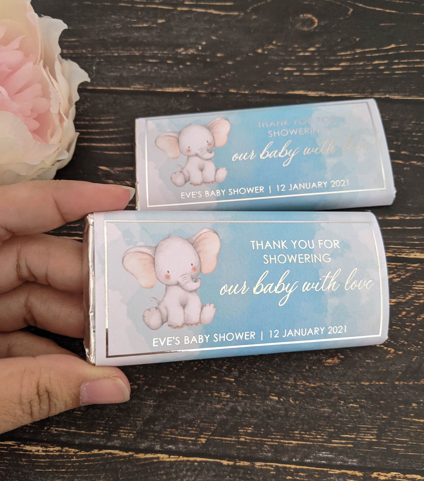 E&L Designs Baby Shower Animal Chocolate Wrappers, Set of 10