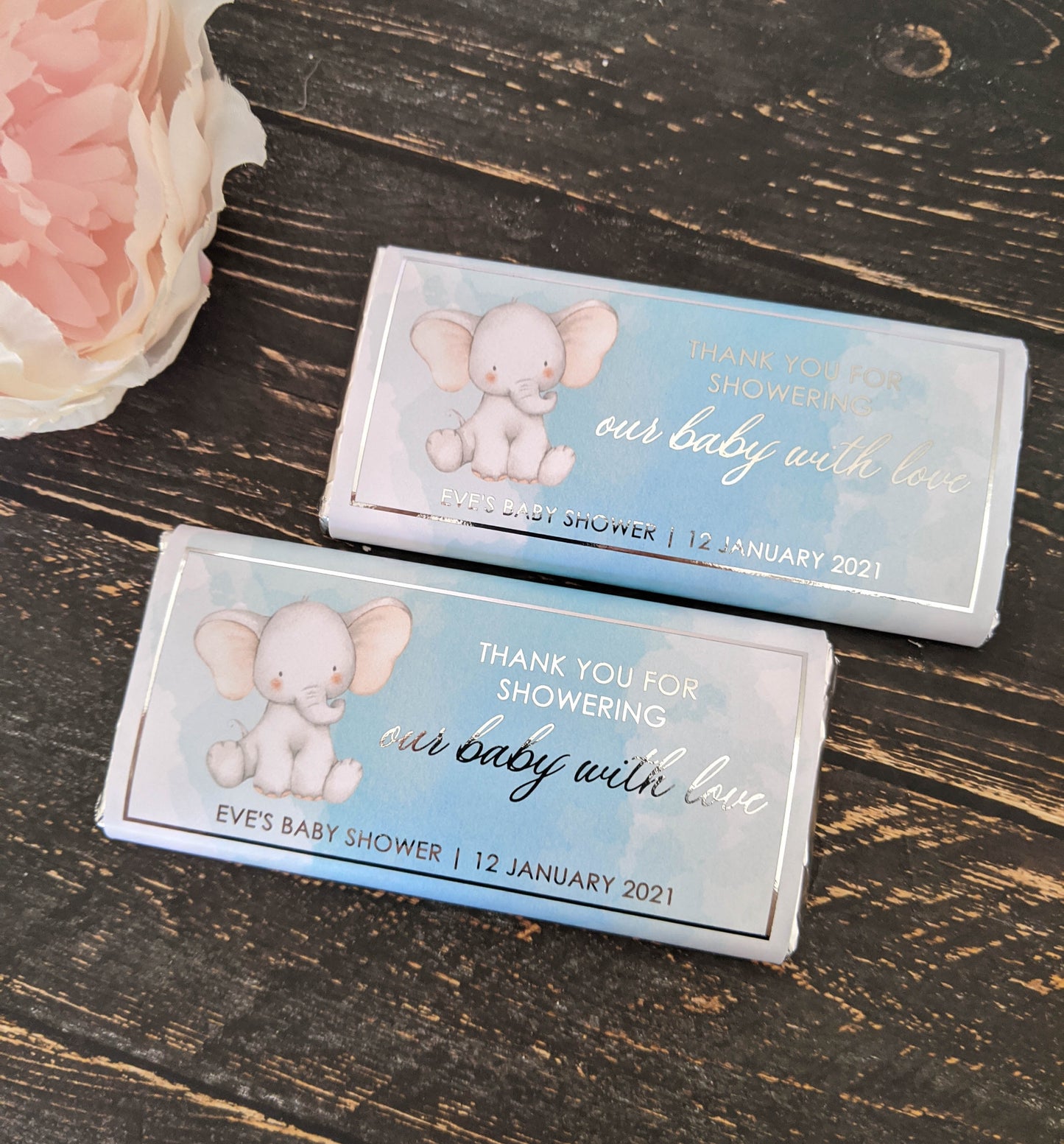 E&L Designs Baby Shower Animal Chocolate Wrappers, Set of 10
