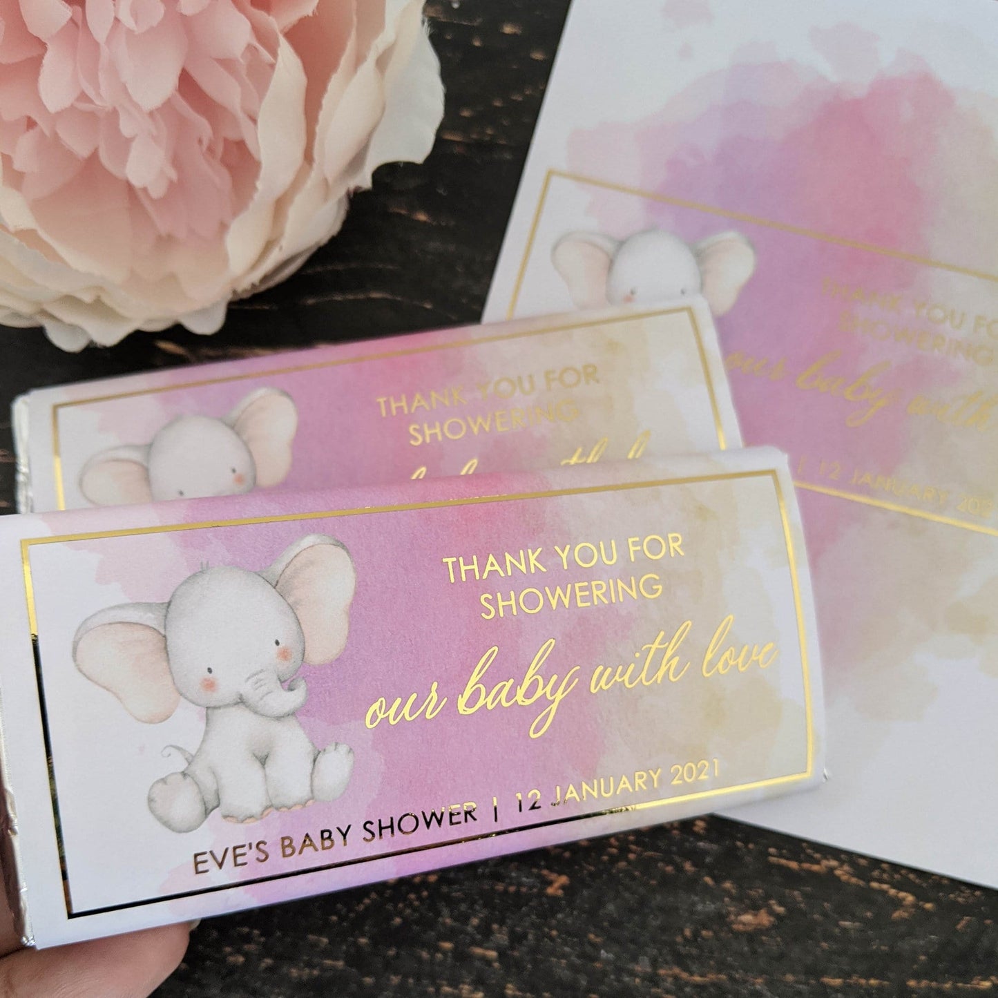 E&L Designs Baby Shower Animal Chocolate Wrappers, Set of 10