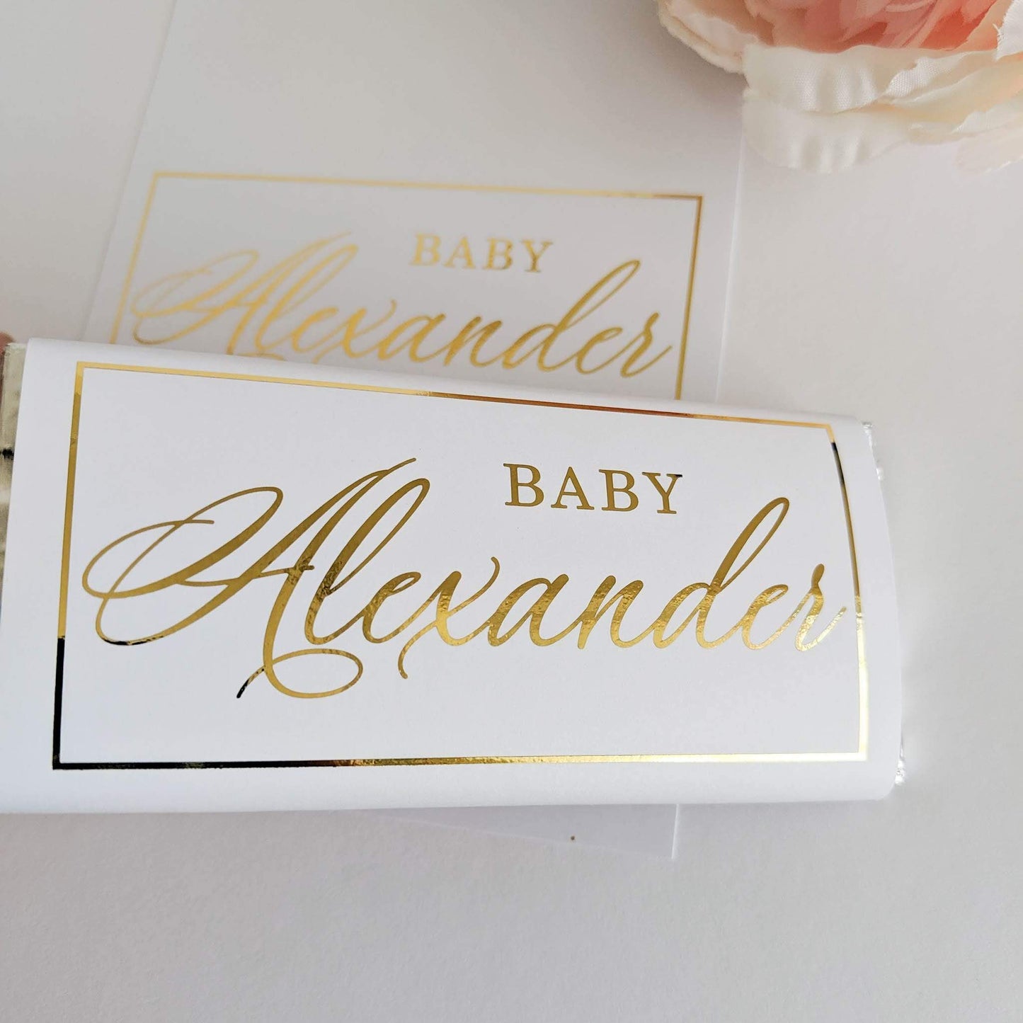 E&L Designs Baby Shower Chocolate Wrappers x 10