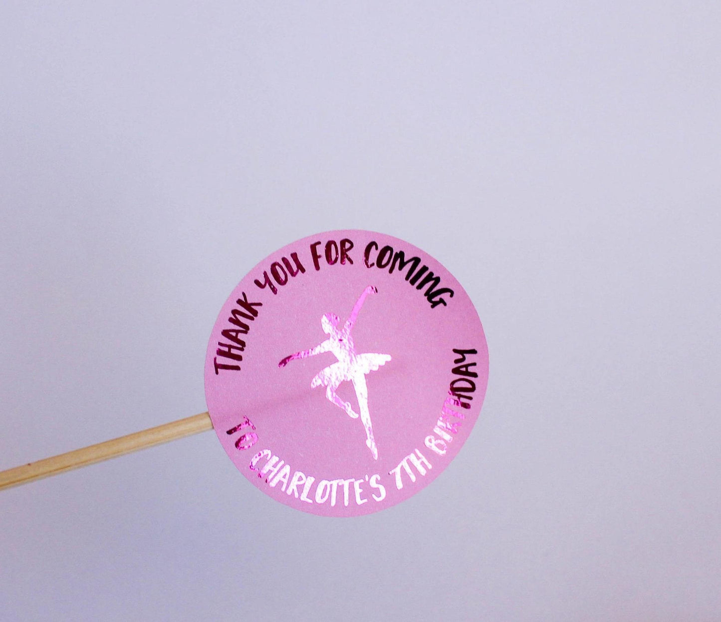 E&L Designs Ballerina Personalised Foil Stickers