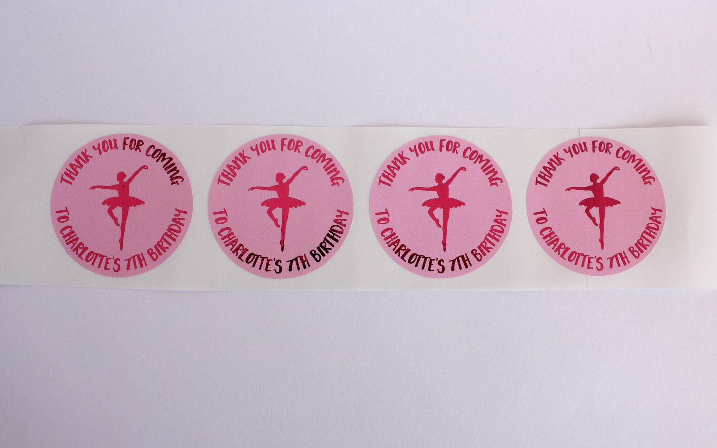 E&L Designs Ballerina Personalised Foil Stickers