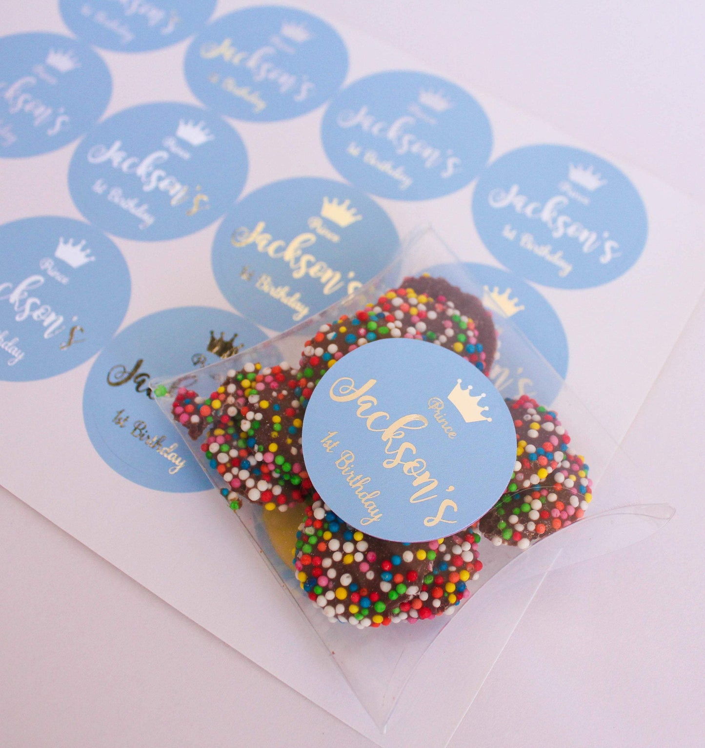 E&L Designs Blue Prince Personalised Foil Stickers
