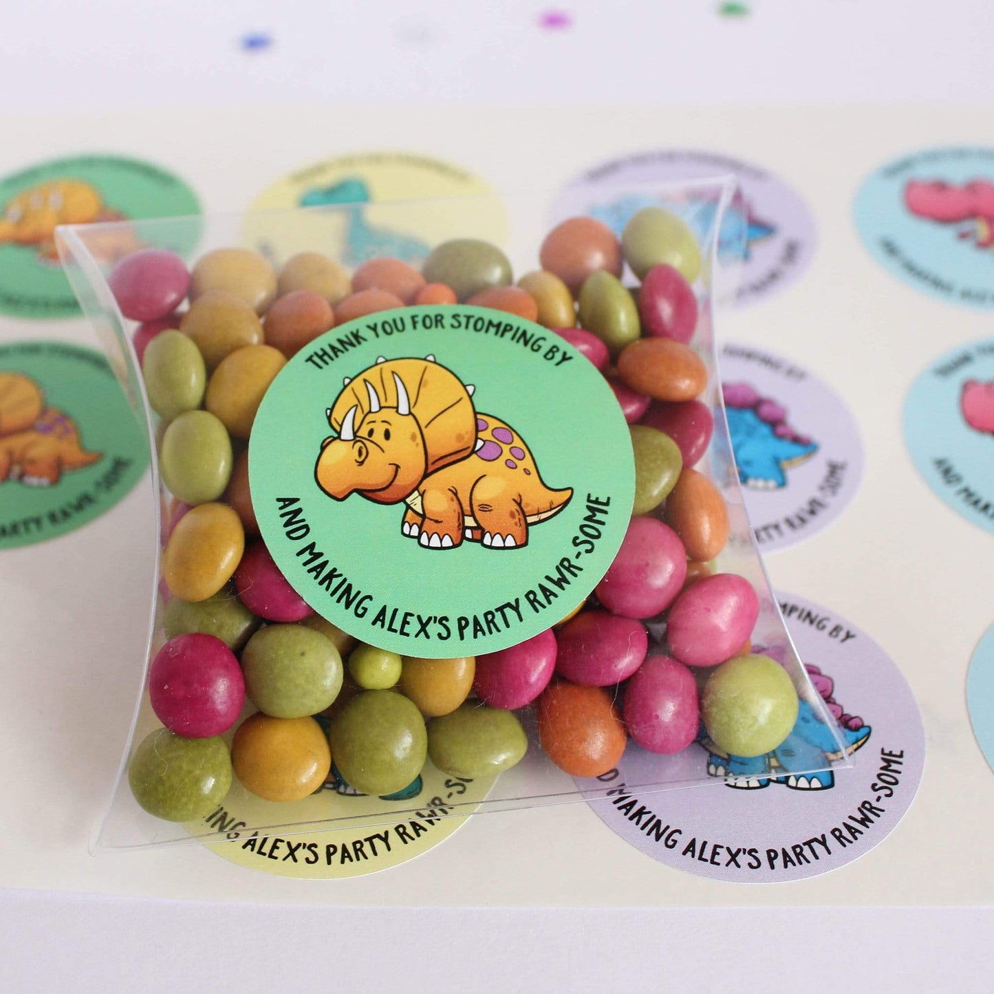 E&L Designs Cartoon Baby Dinosaur Stickers