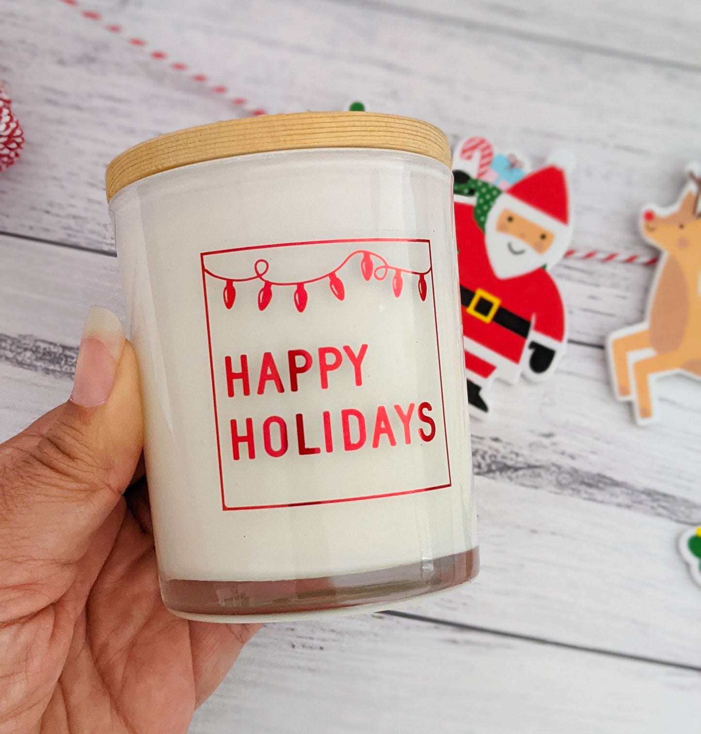 E&L Designs Christmas Candle Stickers - Set 2
