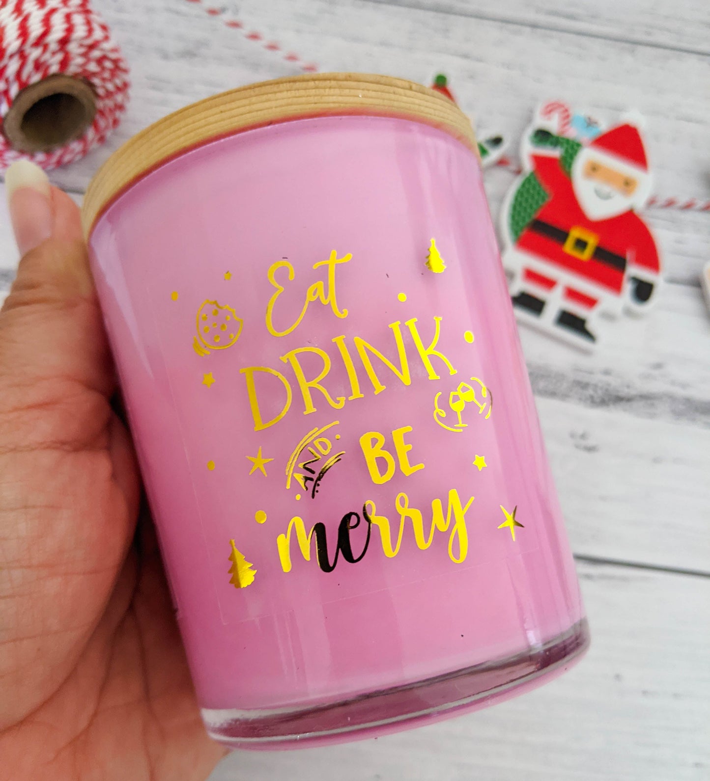 E&L Designs Christmas Candle Stickers - Set 2