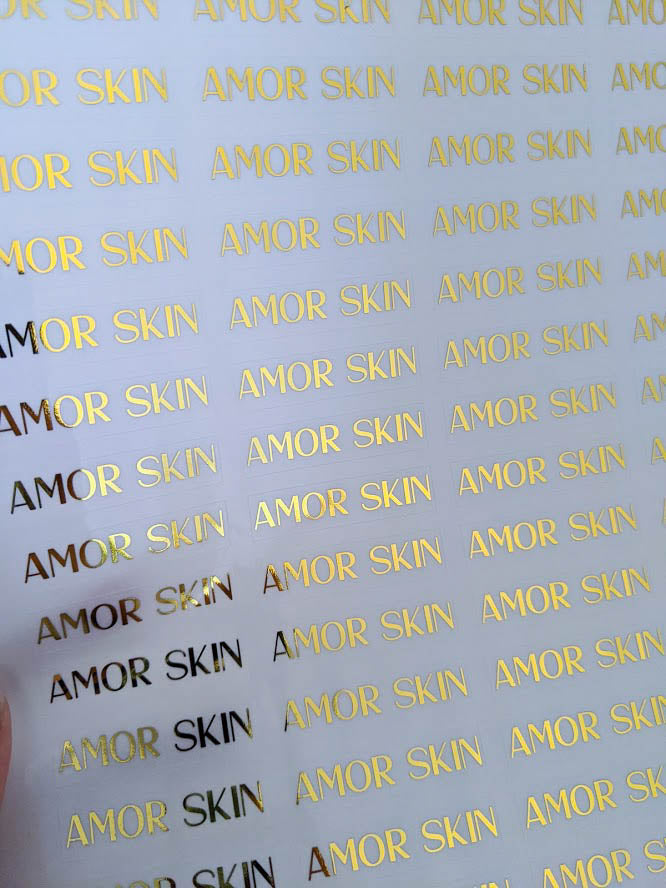 E&L Designs Clear Foil Logo Stickers