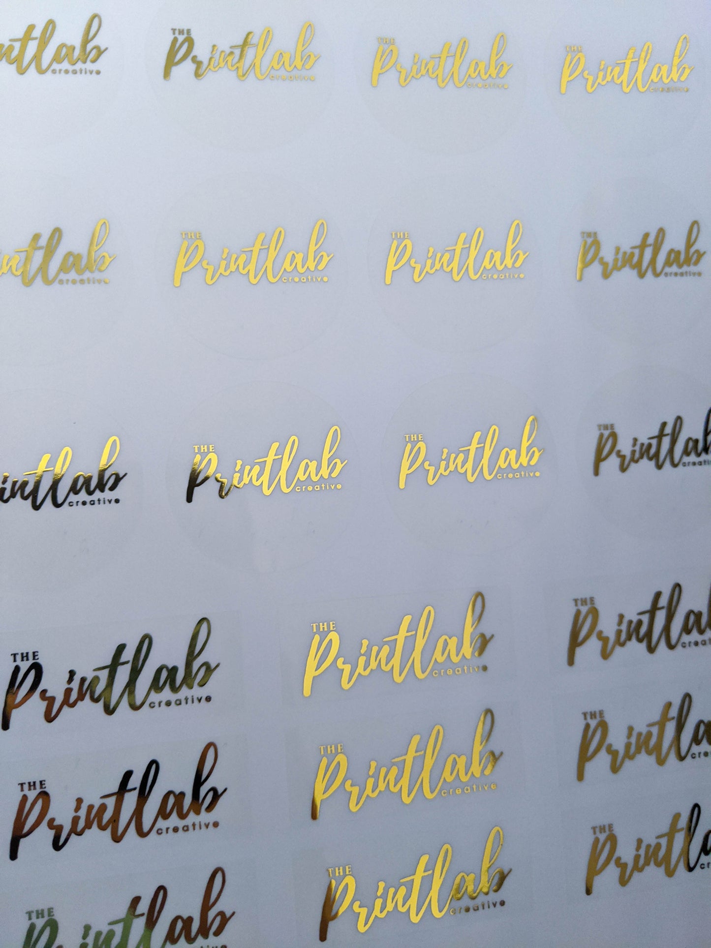 E&L Designs Clear Foil Logo Stickers