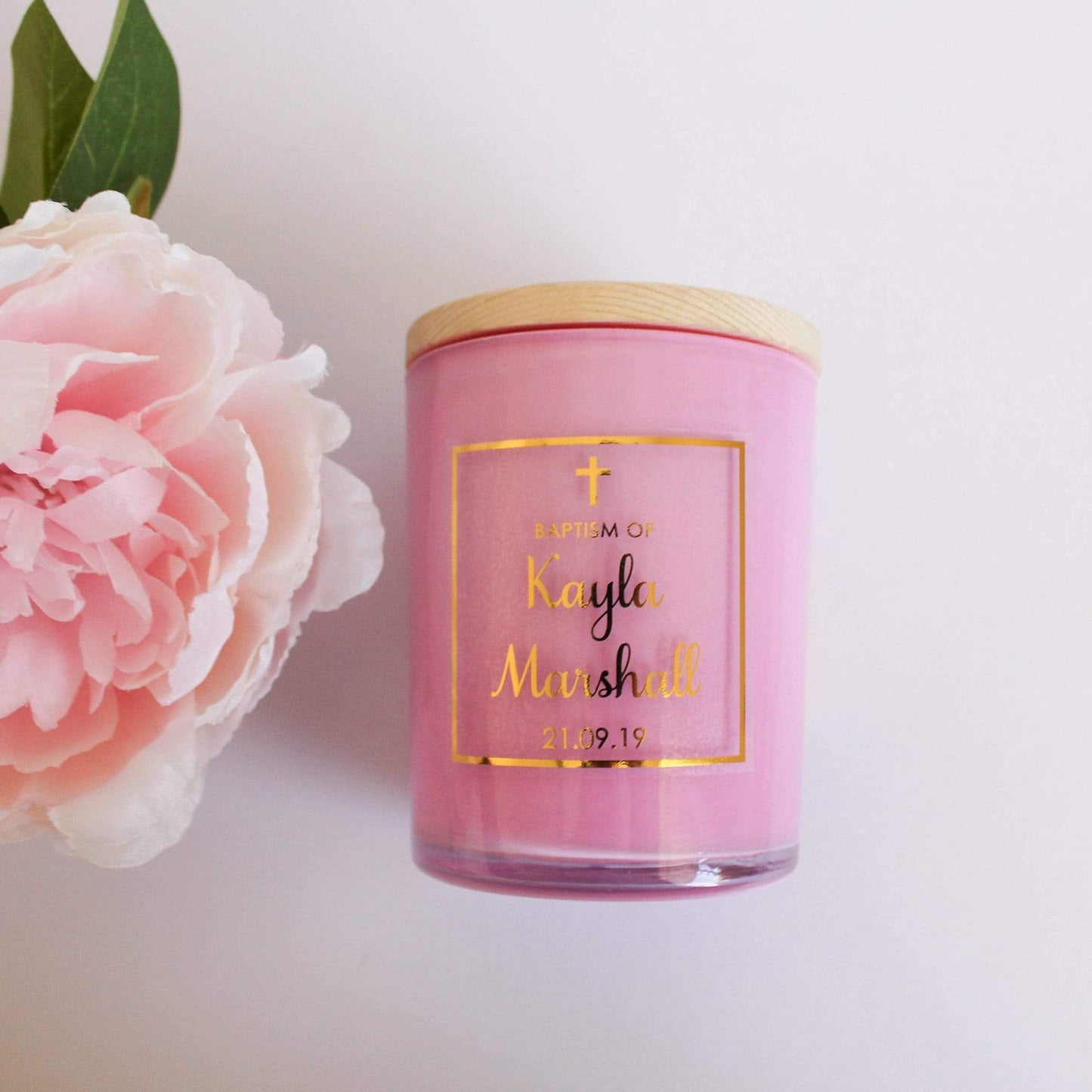 E&L Designs Clear Foiled Candle Stickers - Business Stickers