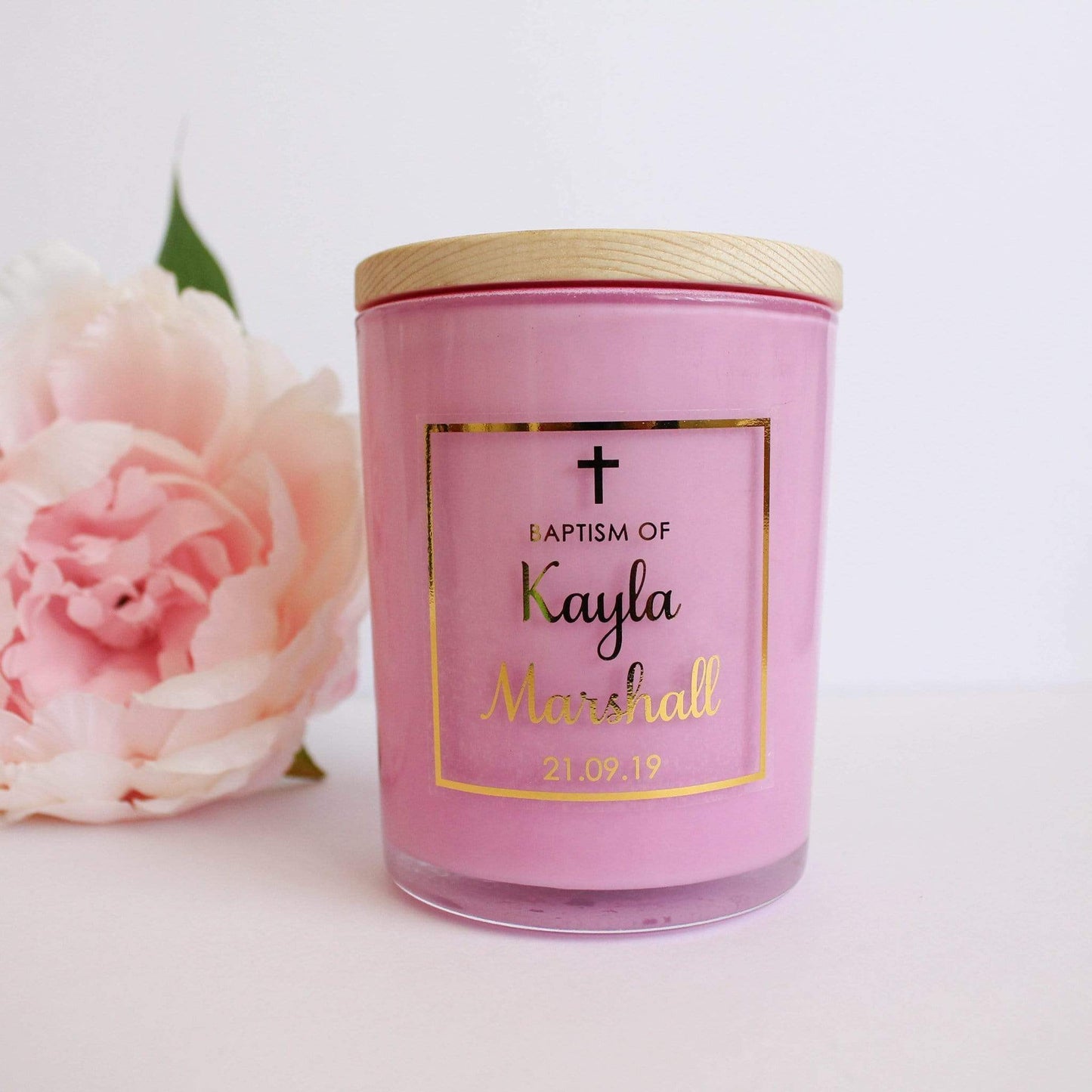 E&L Designs Clear Foiled Candle Stickers - Business Stickers