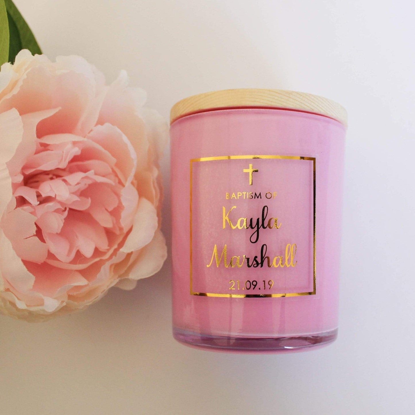 E&L Designs Clear Foiled Candle Stickers - Business Stickers