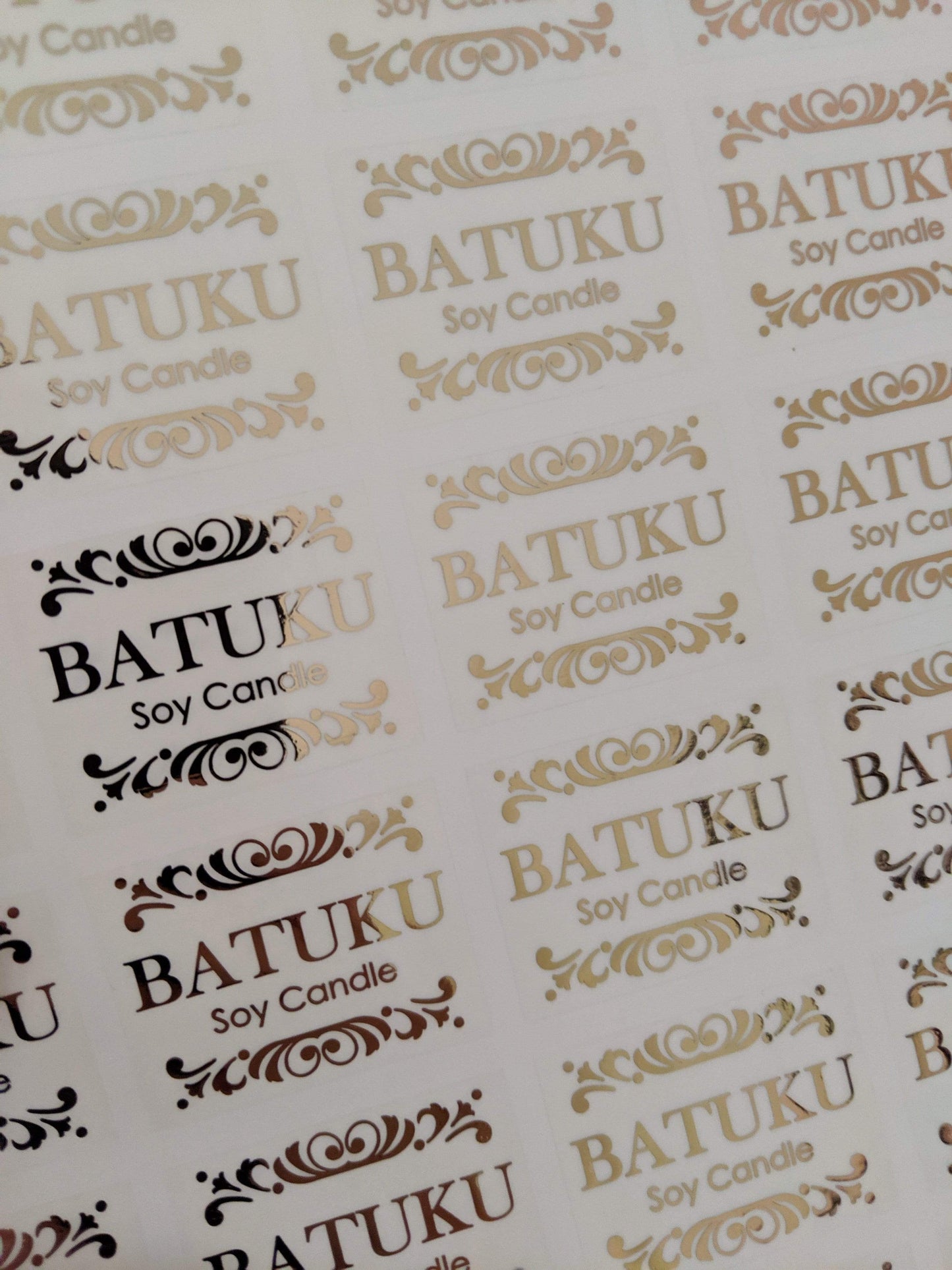 E&L Designs Clear Rectangle Wedding Envelope Seal Stickers with Flourish