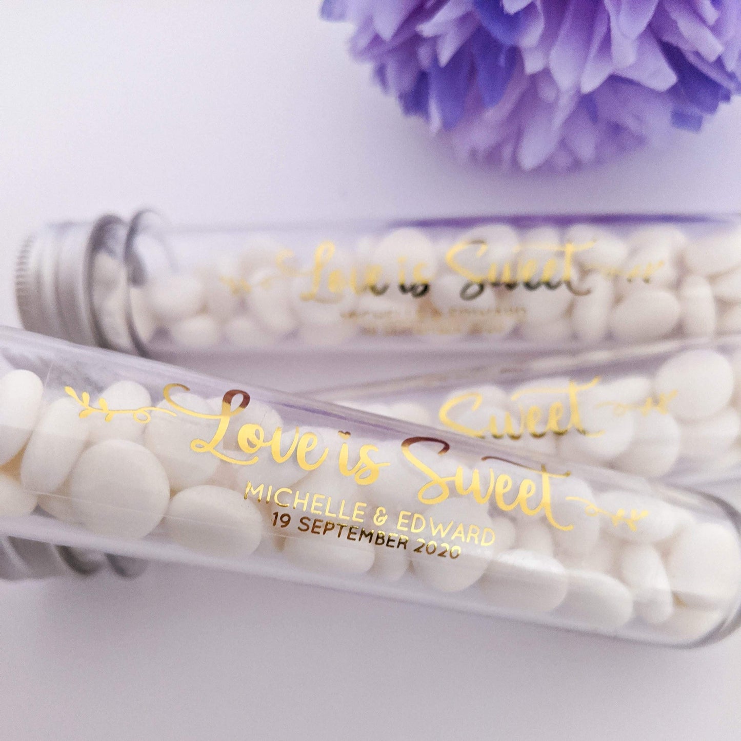 E&L Designs Clear Tube Stickers with Foil