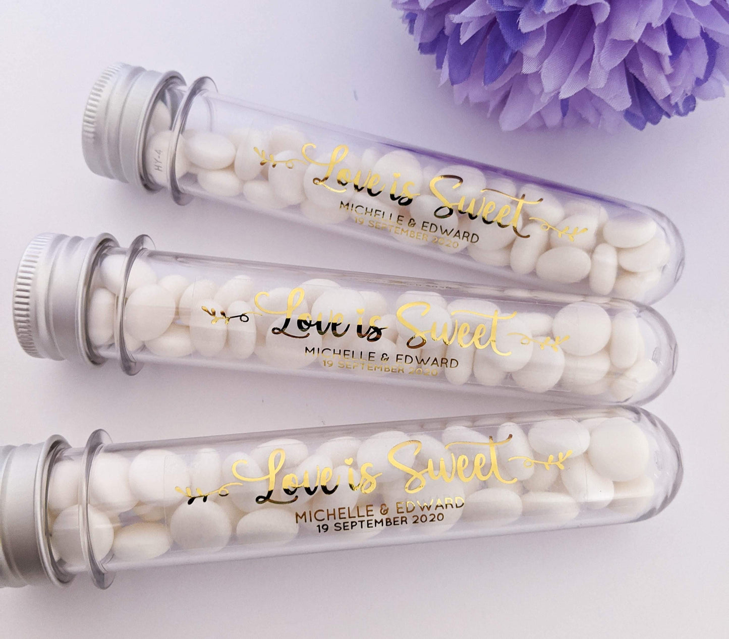 E&L Designs Clear Tube Stickers with Foil