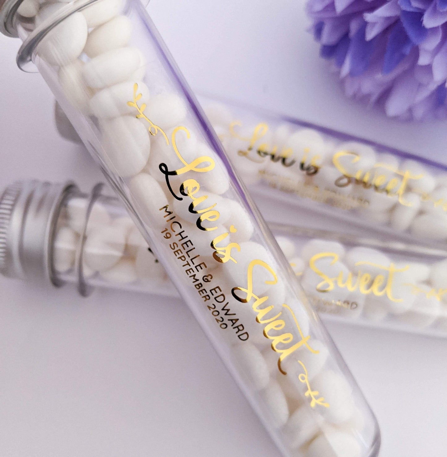 E&L Designs Clear Tube Stickers with Foil