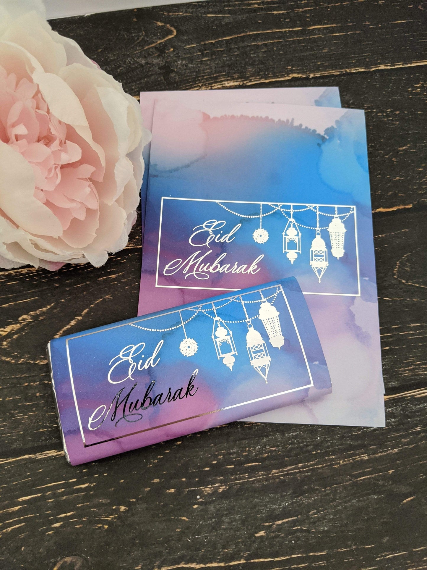 E&L Designs Colour Eid Mubarak Chocolate Wrappers x 10