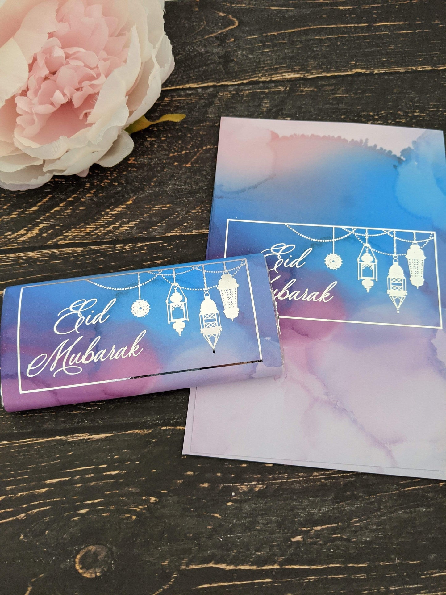 E&L Designs Colour Eid Mubarak Chocolate Wrappers x 10