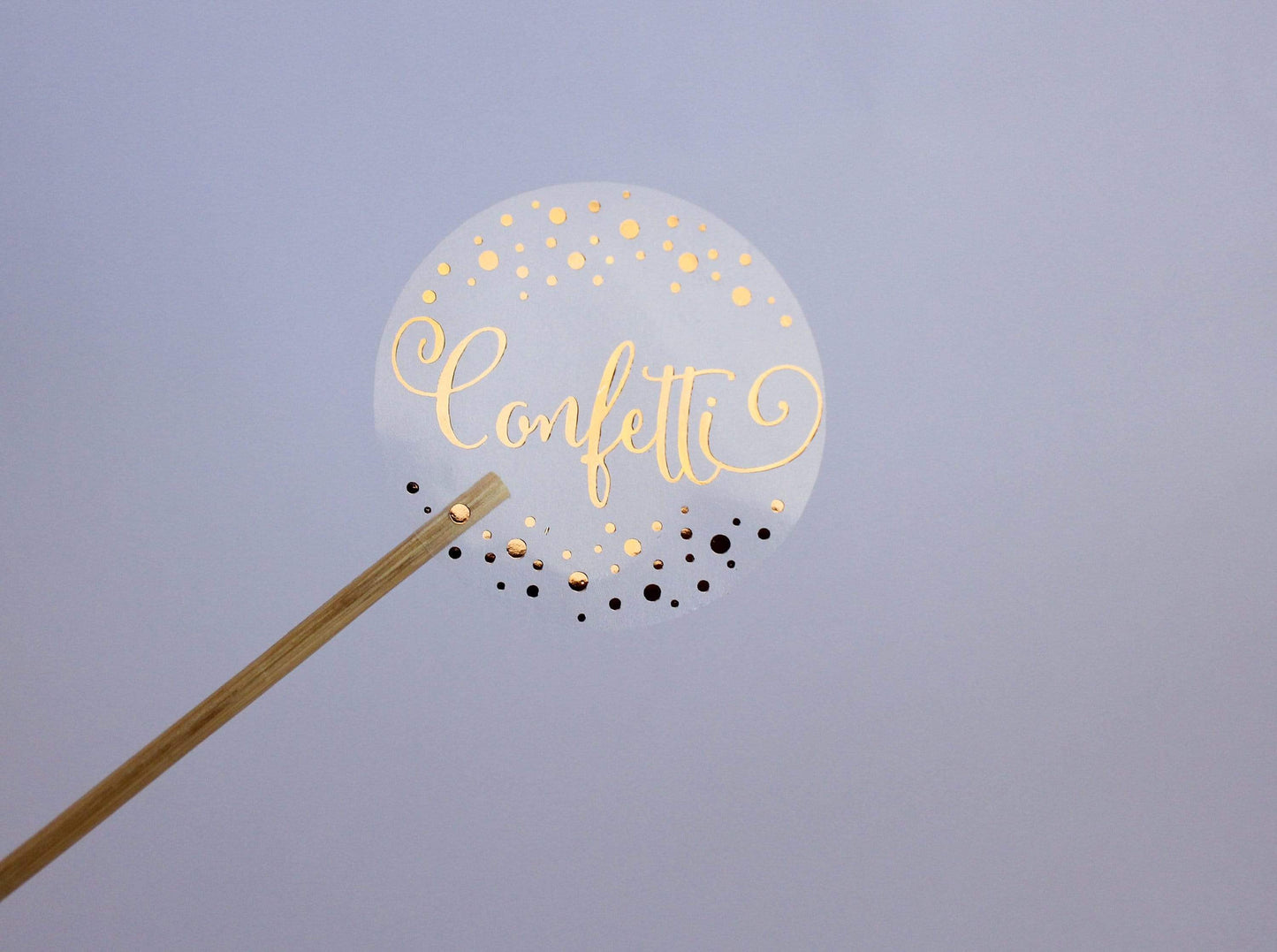 E&L Designs Confetti Clear Foil Stickers