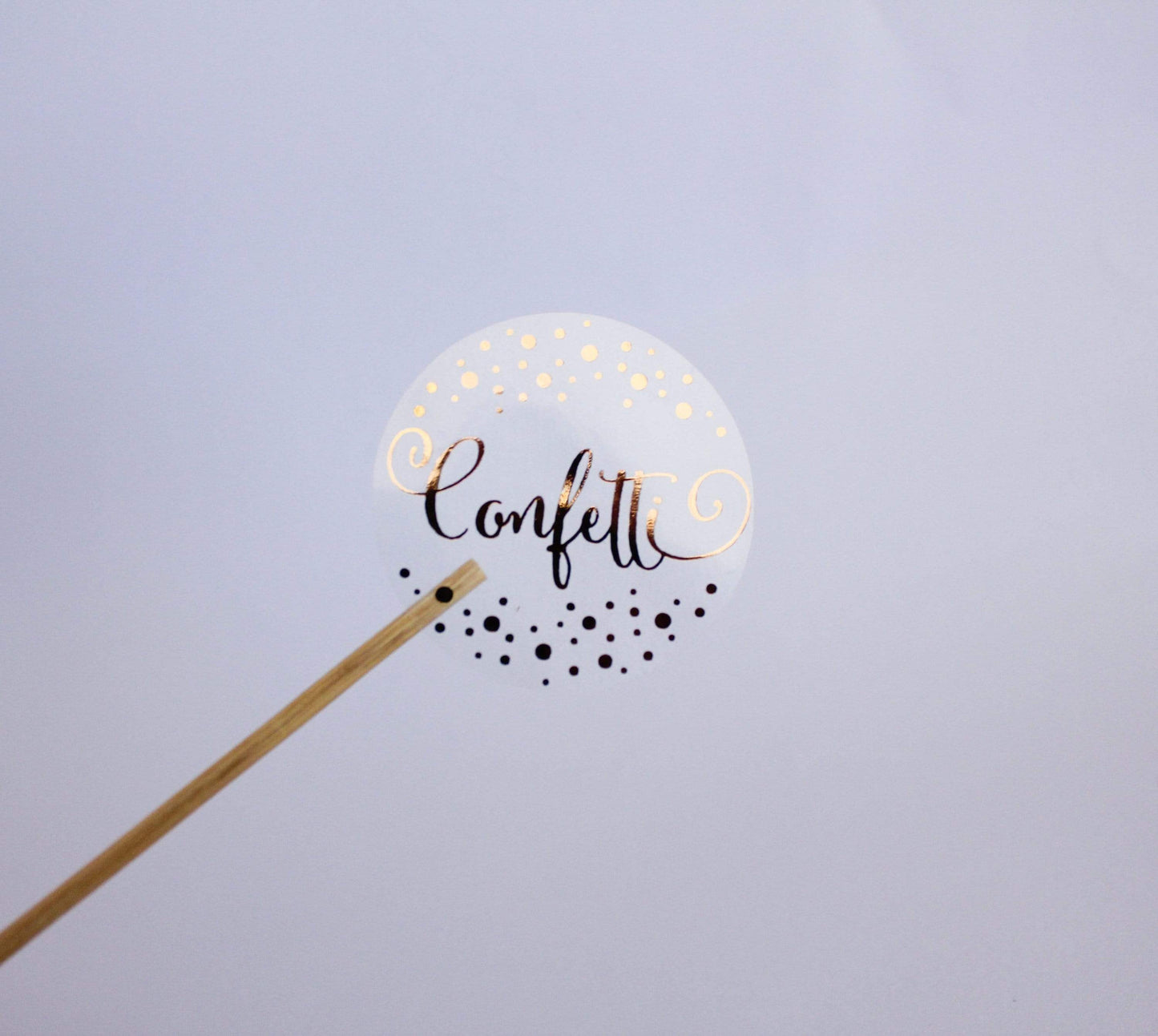 E&L Designs Confetti Clear Foil Stickers