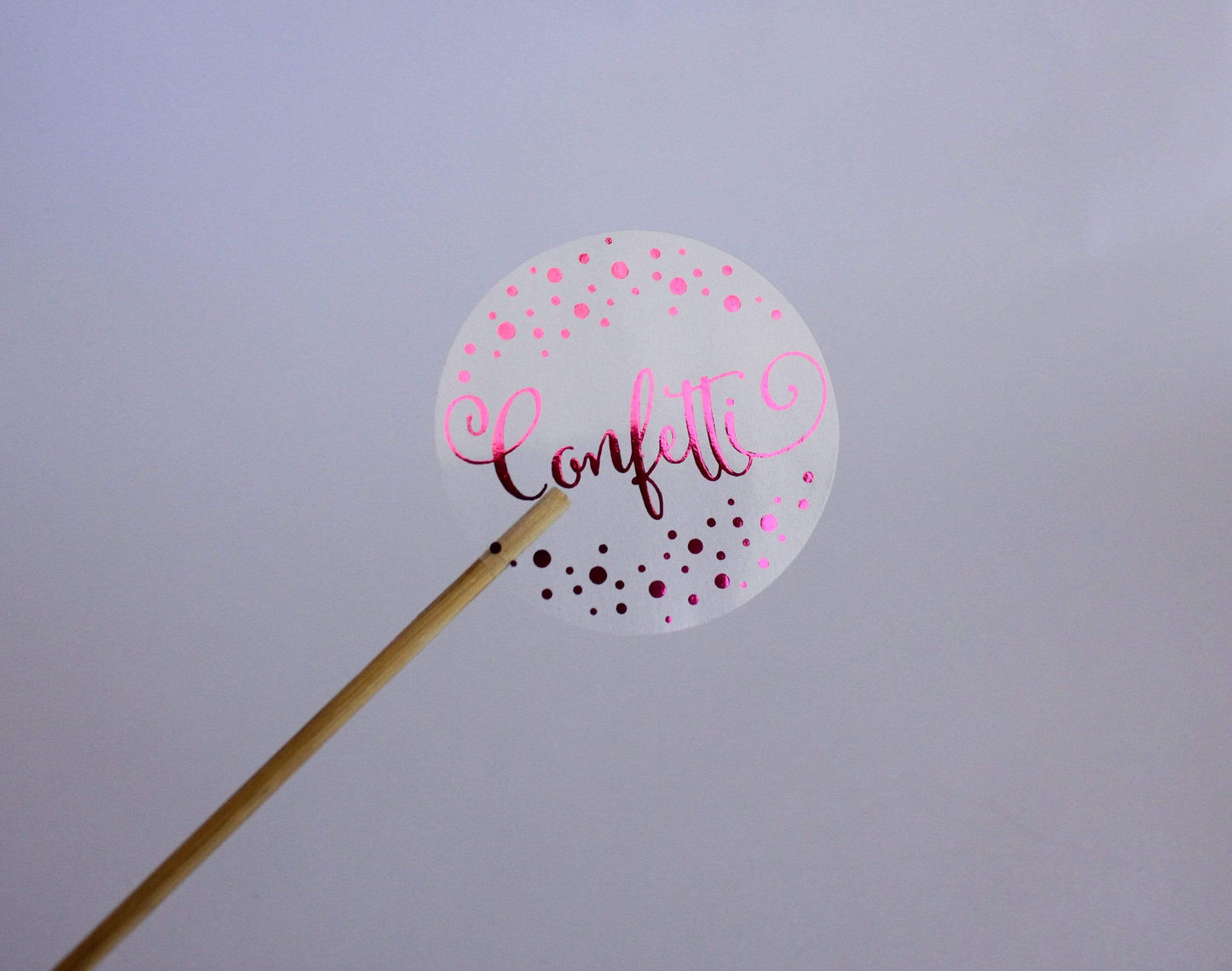 E&L Designs Confetti Clear Foil Stickers