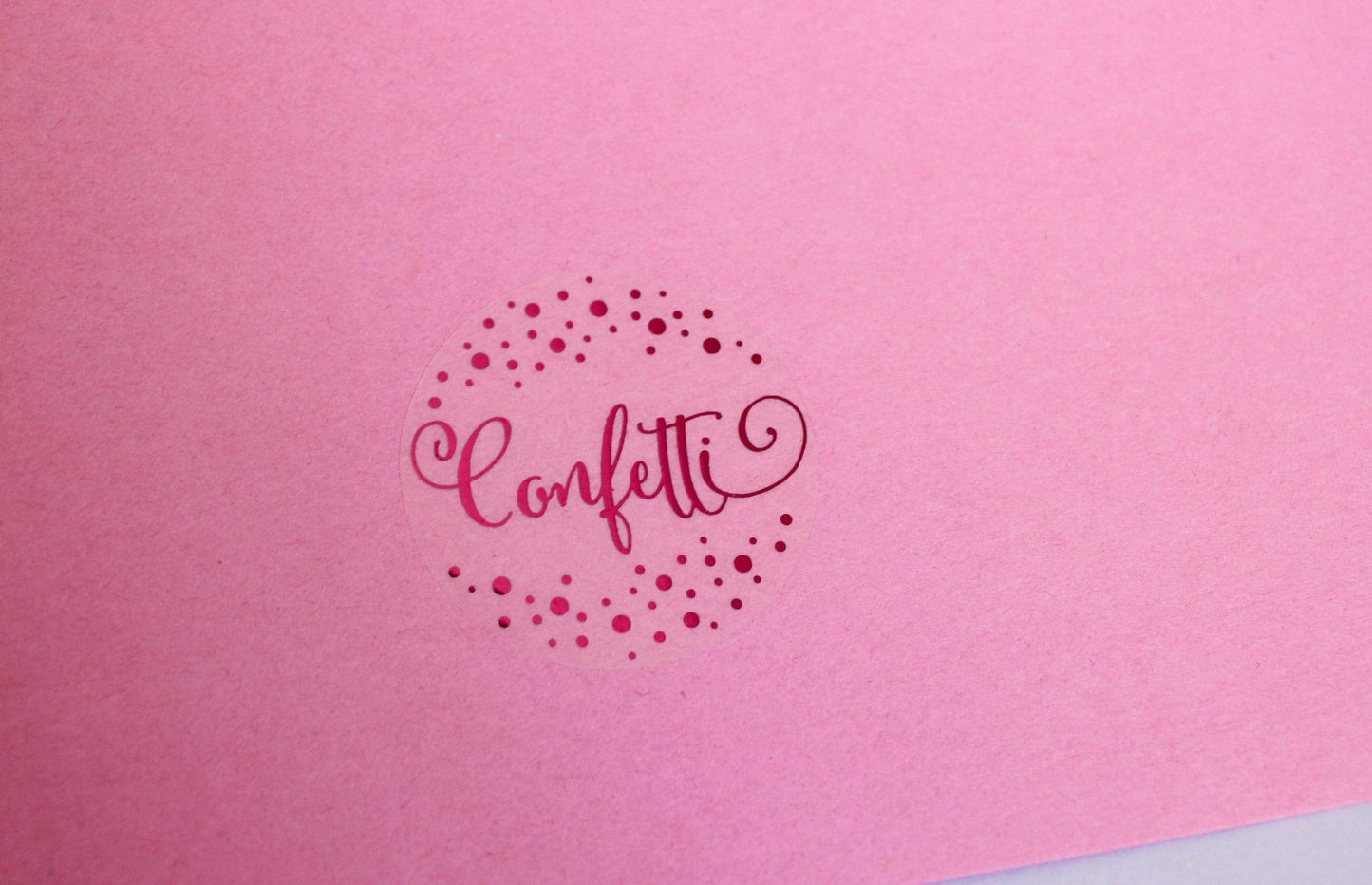 E&L Designs Confetti Clear Foil Stickers