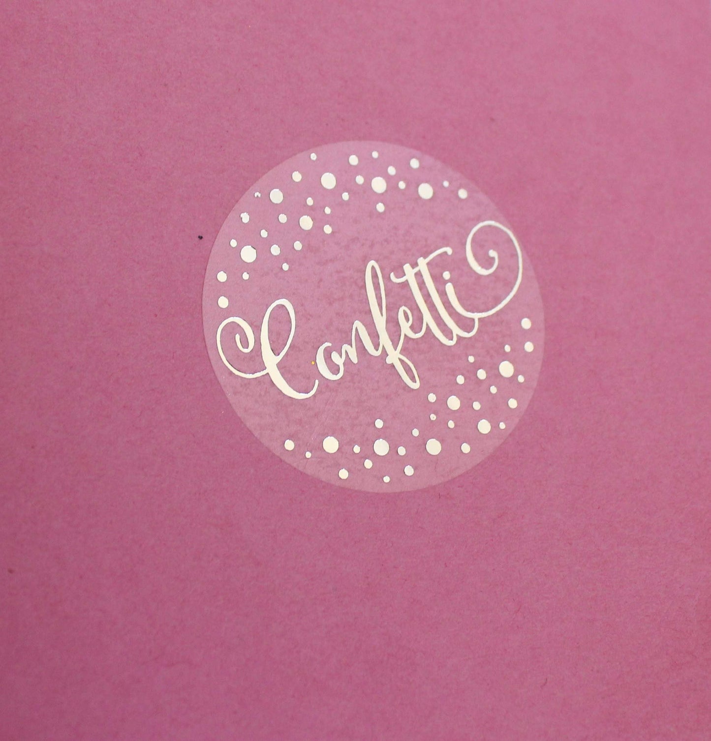 E&L Designs Confetti Clear Foil Stickers