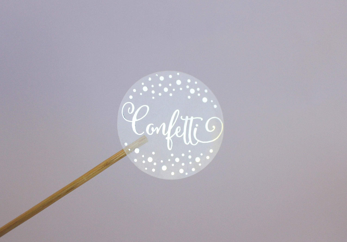 E&L Designs Confetti Clear Foil Stickers