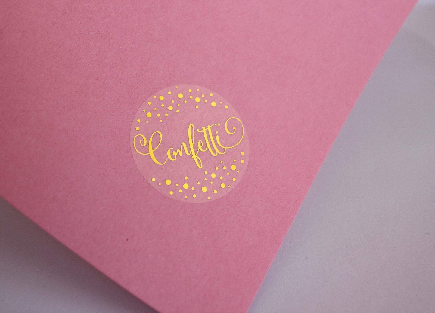 E&L Designs Confetti Clear Foil Stickers