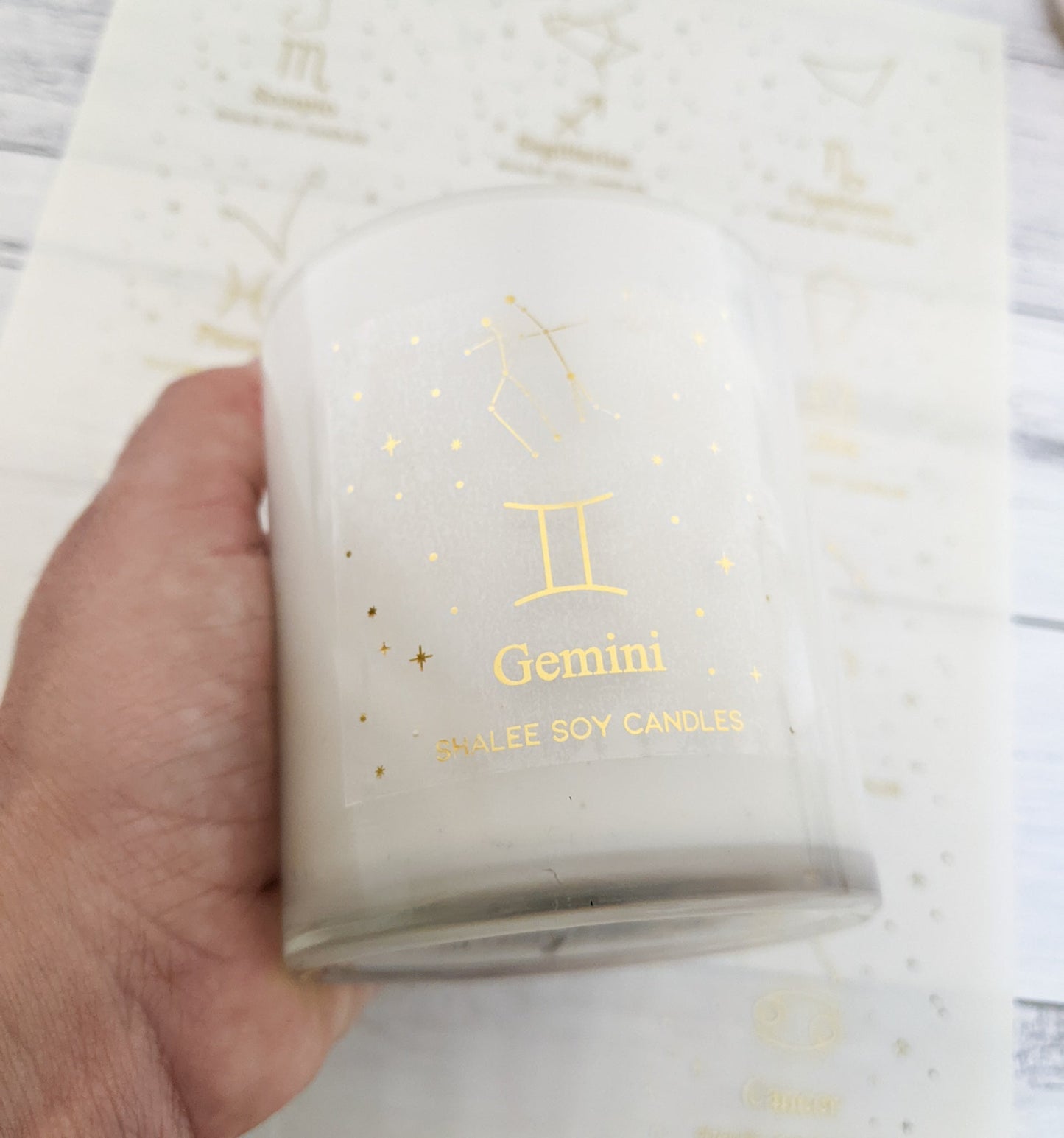 E&L Designs Constellations Star Sign Candle Stickers