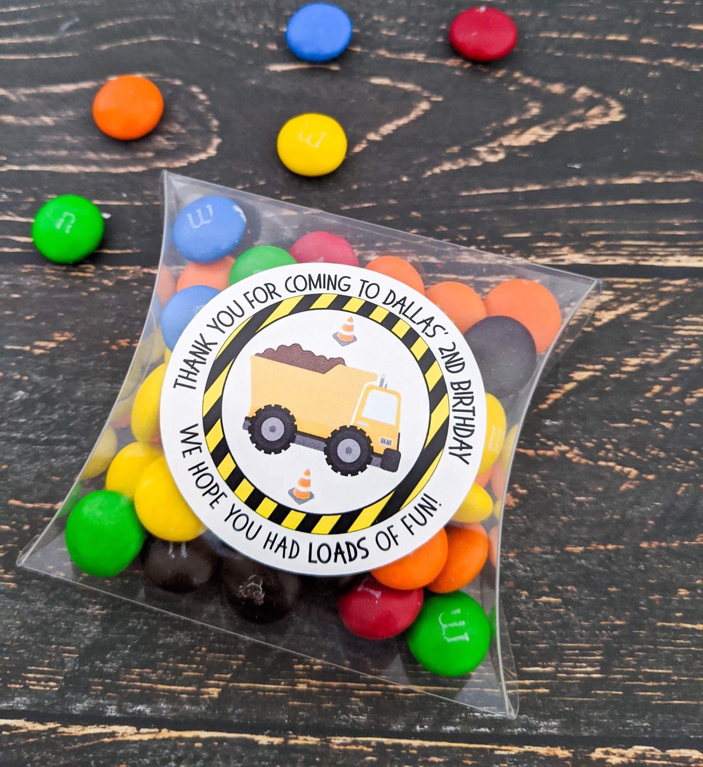 E&L Designs Construction Party Stickers