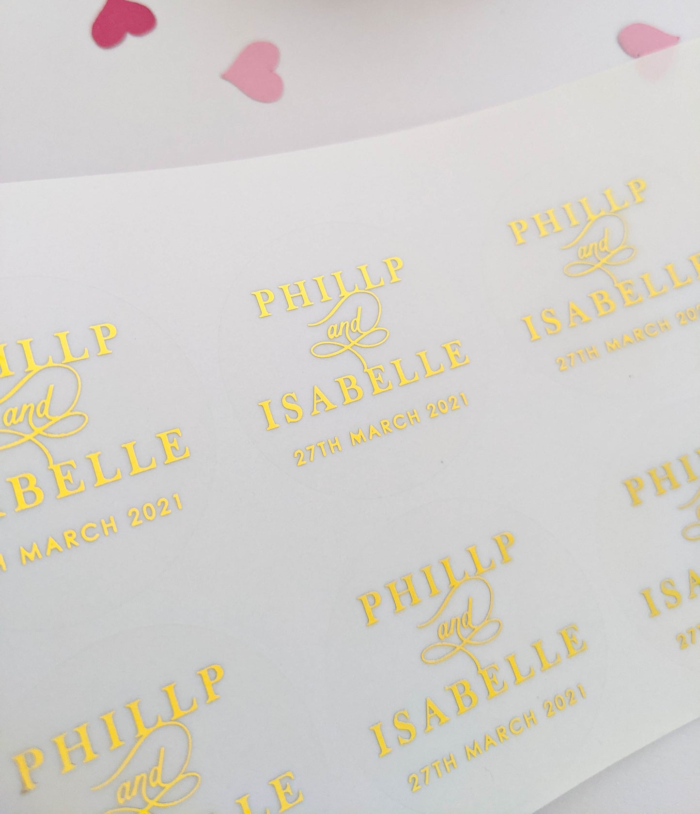 E&L Designs Couple Names Wedding Invitation Envelope Seals