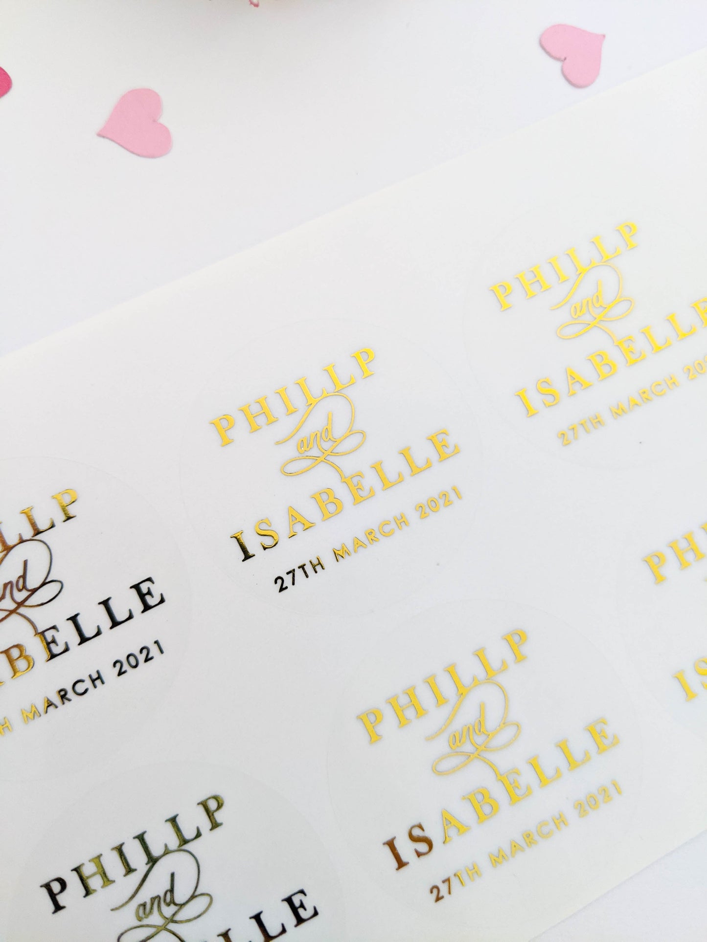 E&L Designs Couple Names Wedding Invitation Envelope Seals