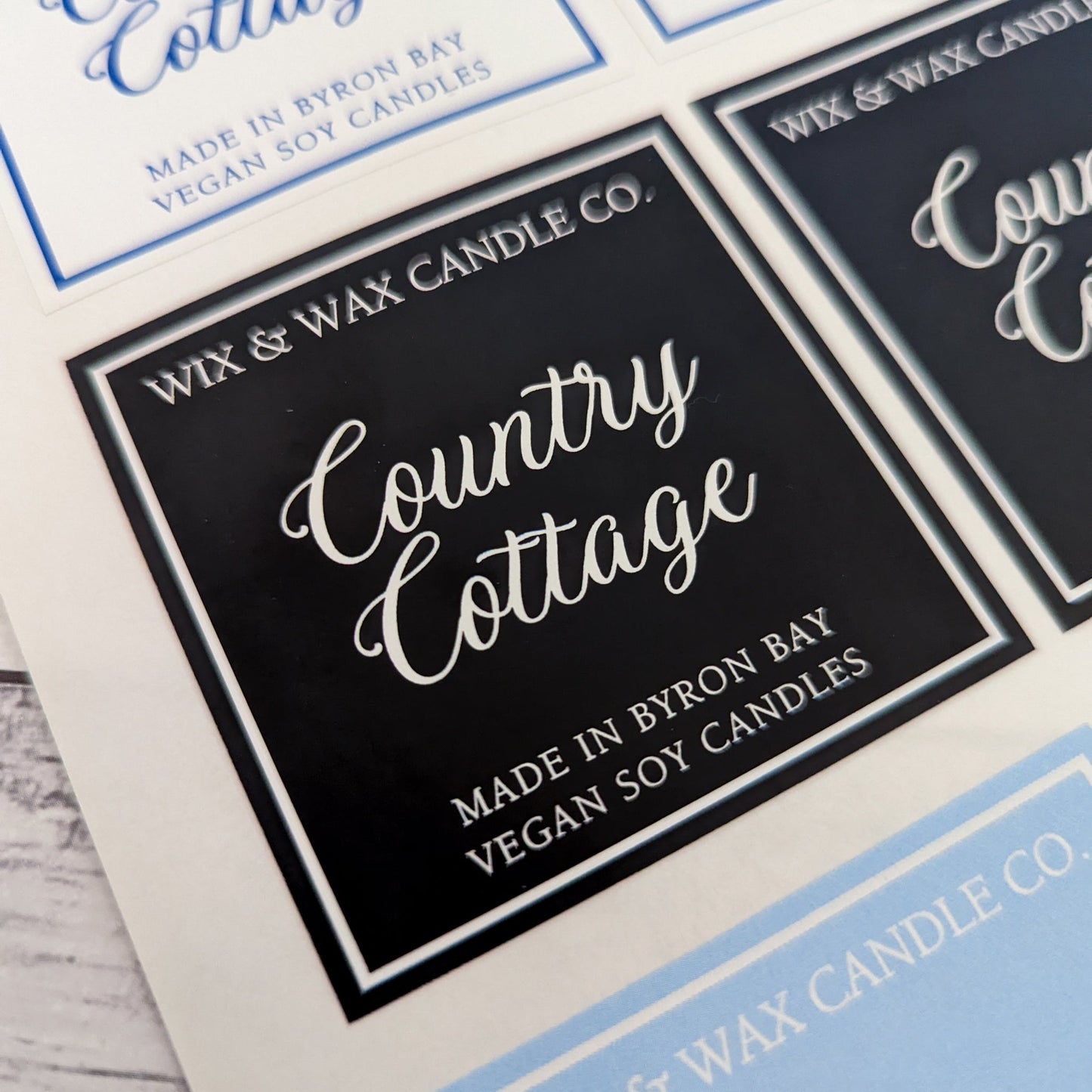 E&L Designs Custom Printed Candle Stickers