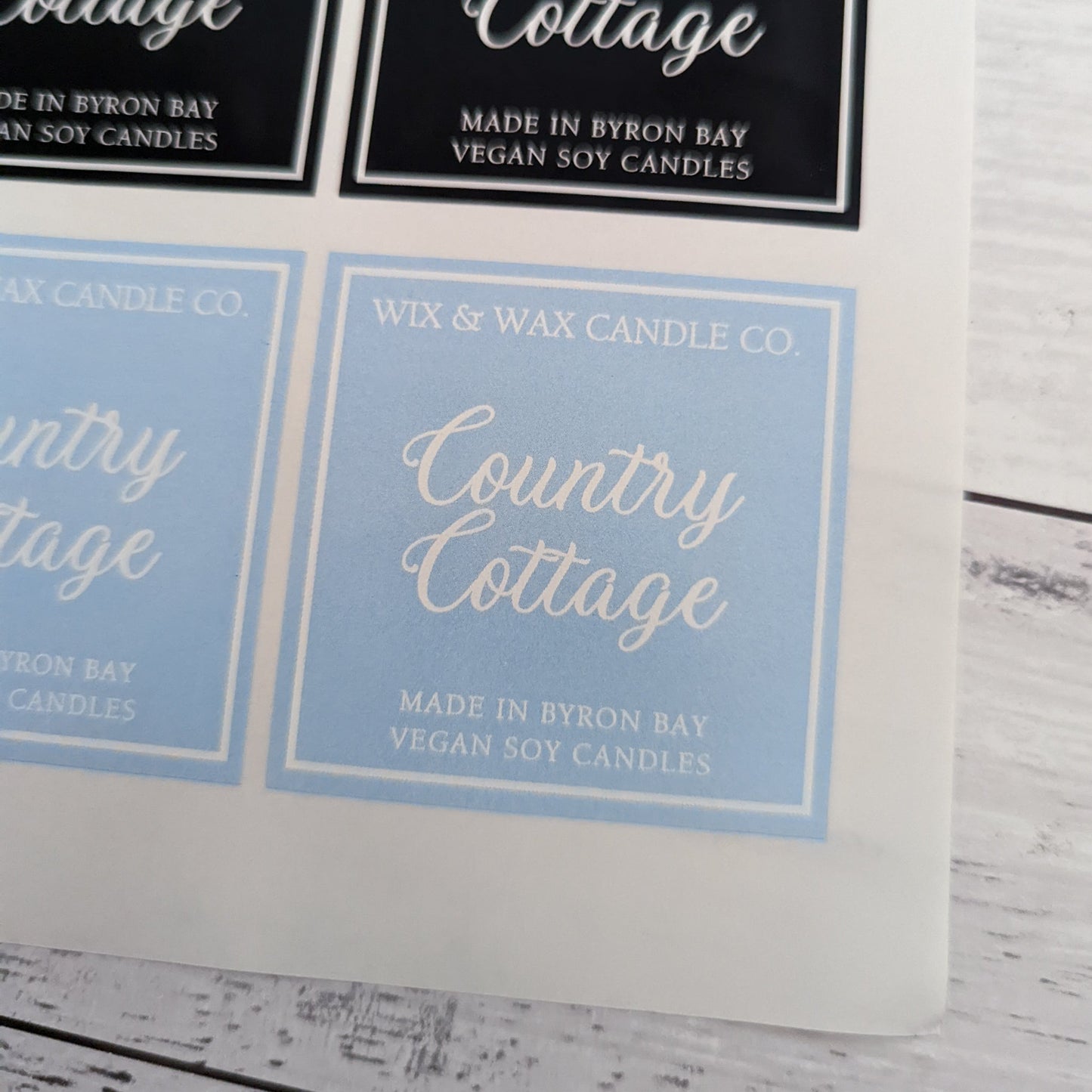 E&L Designs Custom Printed Candle Stickers
