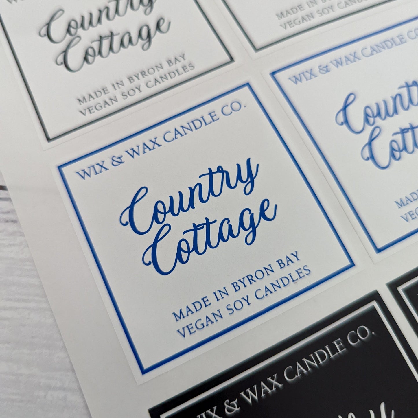 E&L Designs Custom Printed Candle Stickers