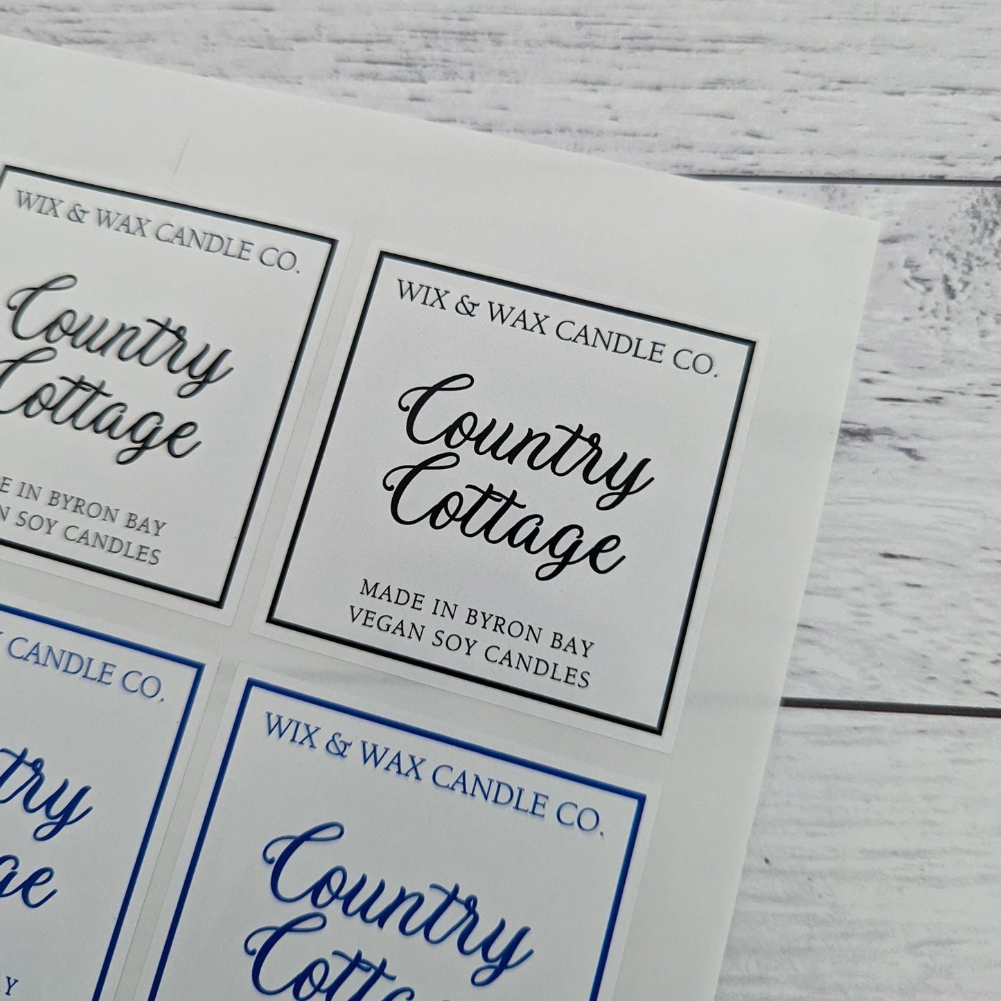 E&L Designs Custom Printed Candle Stickers