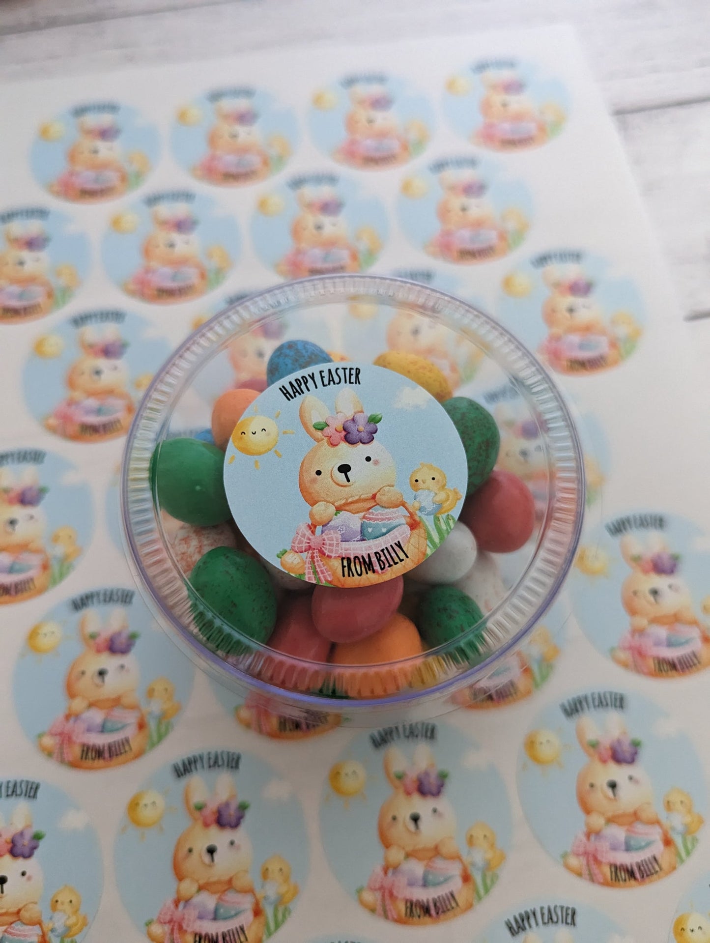 E&L Designs Cute Personalised Easter Class Gift Stickers